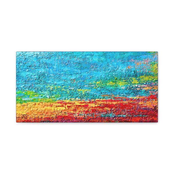Matte Canvas, Stretched, 1.25" Bold Textured Sunset - Image 2