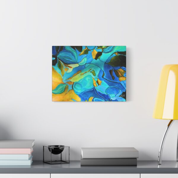 Matte Canvas, Stretched, 1.25" River Leaves - Image 13