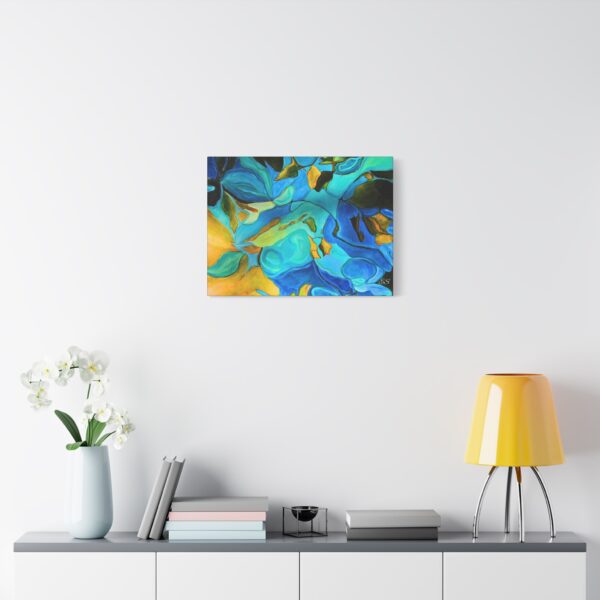 Matte Canvas, Stretched, 1.25" River Leaves - Image 18