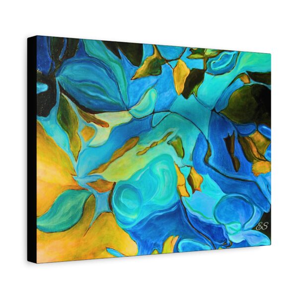 Matte Canvas, Stretched, 1.25" River Leaves - Image 11