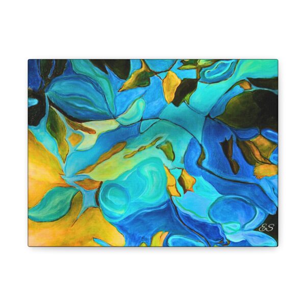 Matte Canvas, Stretched, 1.25" River Leaves - Image 7
