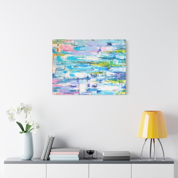 Matte Canvas, Stretched, 1.25" Pastel Waters - Image 3