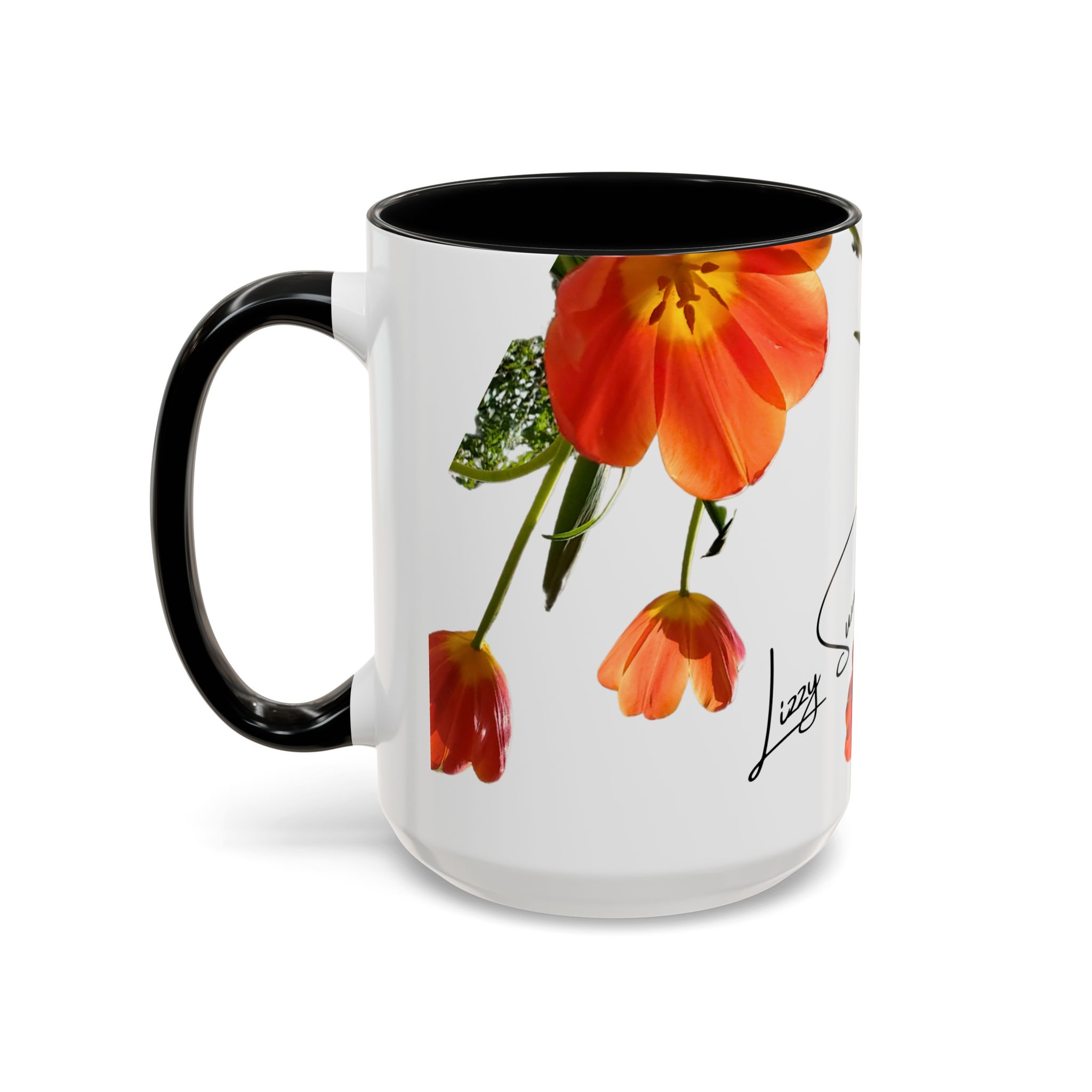 Coffee Mug Orange Tulips - Image 11