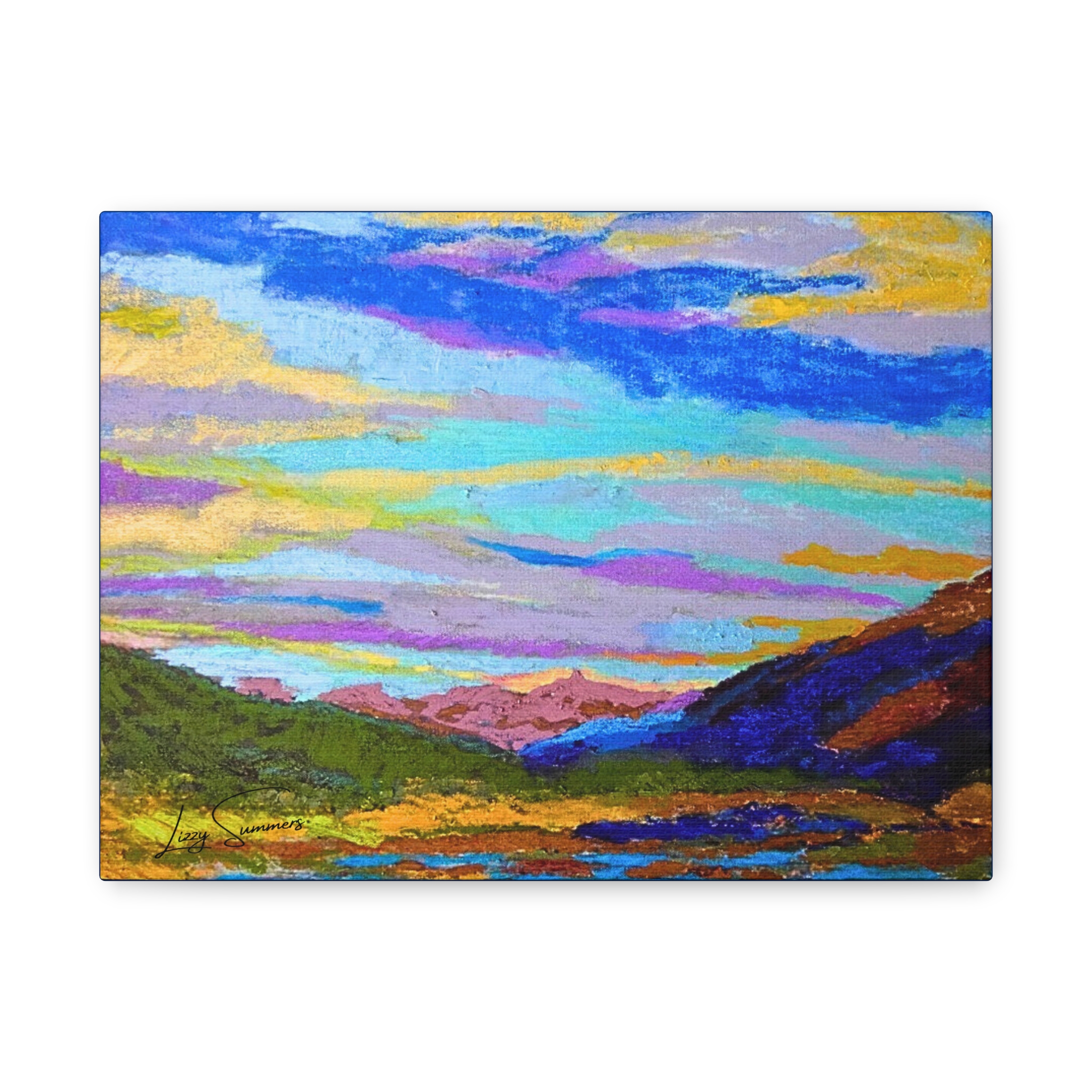 Matte Canvas, Stretched, 1.25" Big Sky Pastel