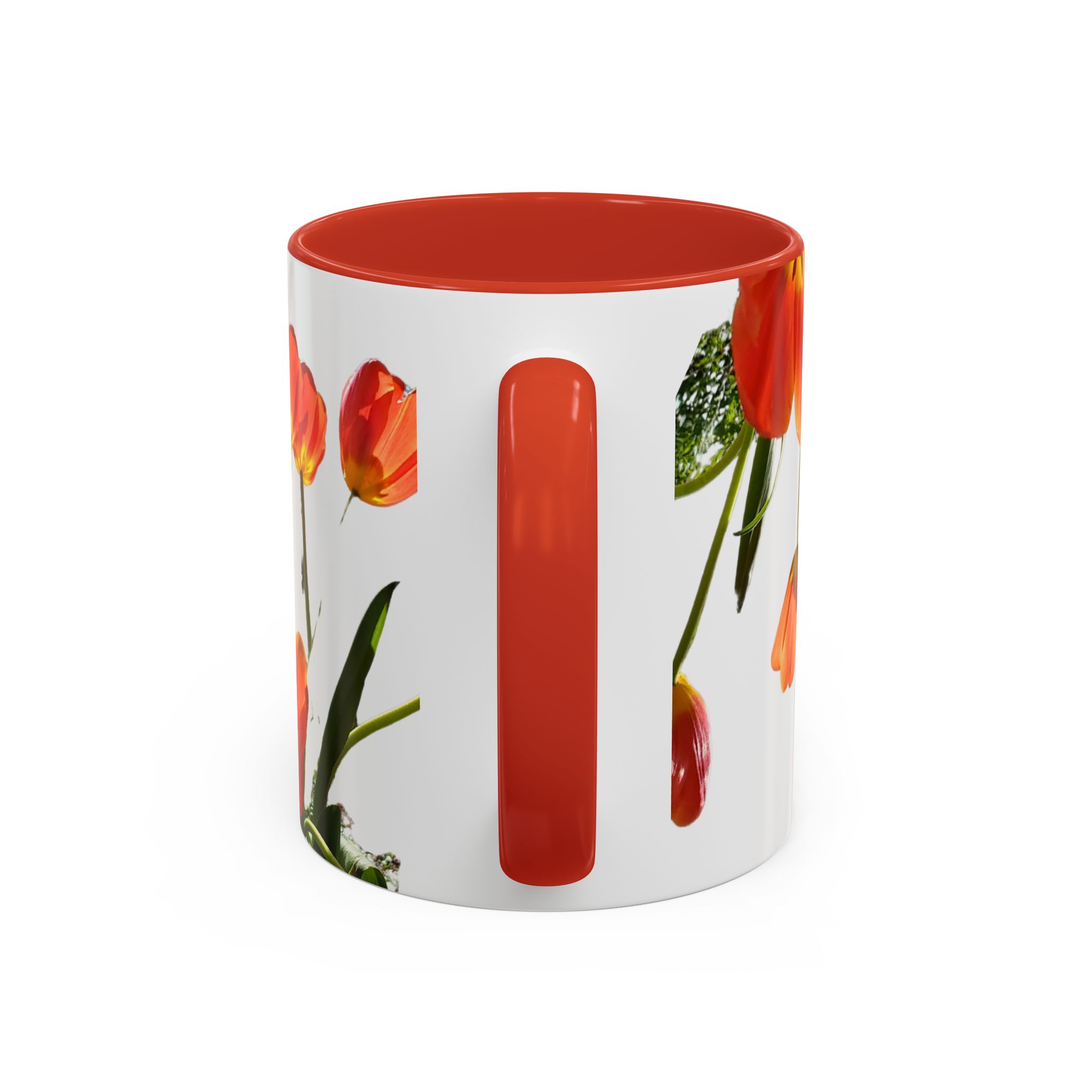 Coffee Mug Orange Tulips - Image 8