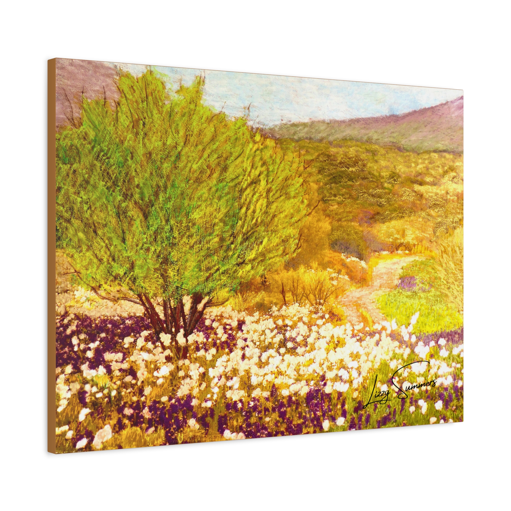 Matte Canvas, Stretched, 1.25" Hill Country pastel - Image 14