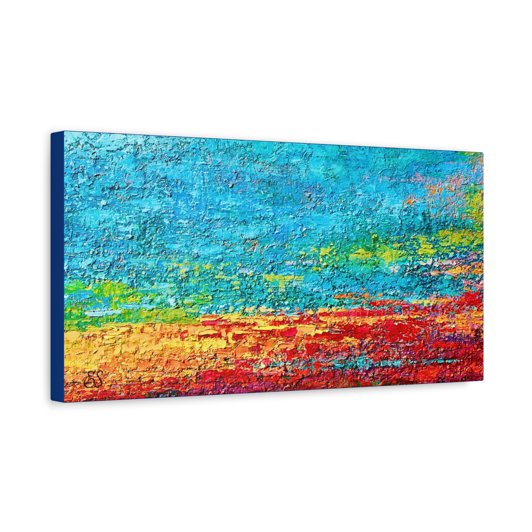 Matte Canvas, Stretched, 1.25" Bold Textured Sunset - Image 6