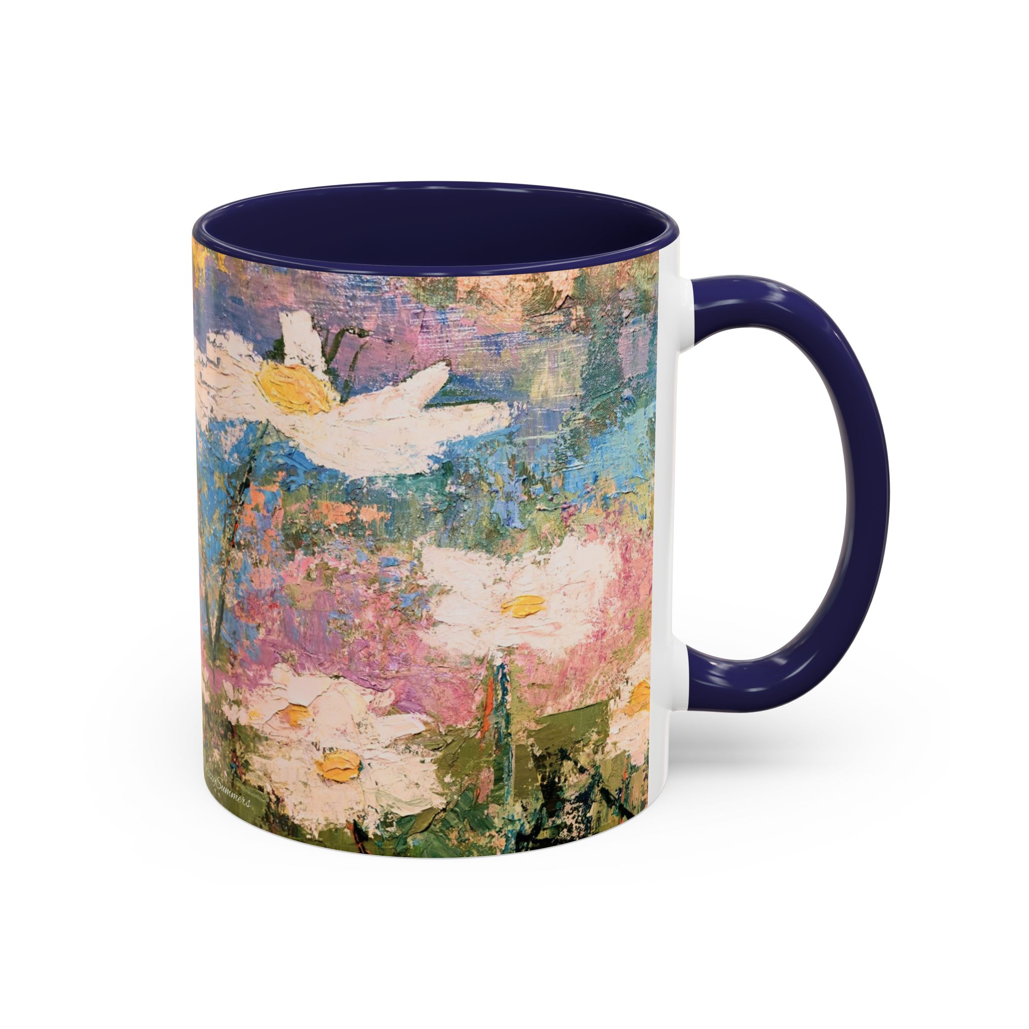 Painted Daisies Accent Coffee Mug - Image 6