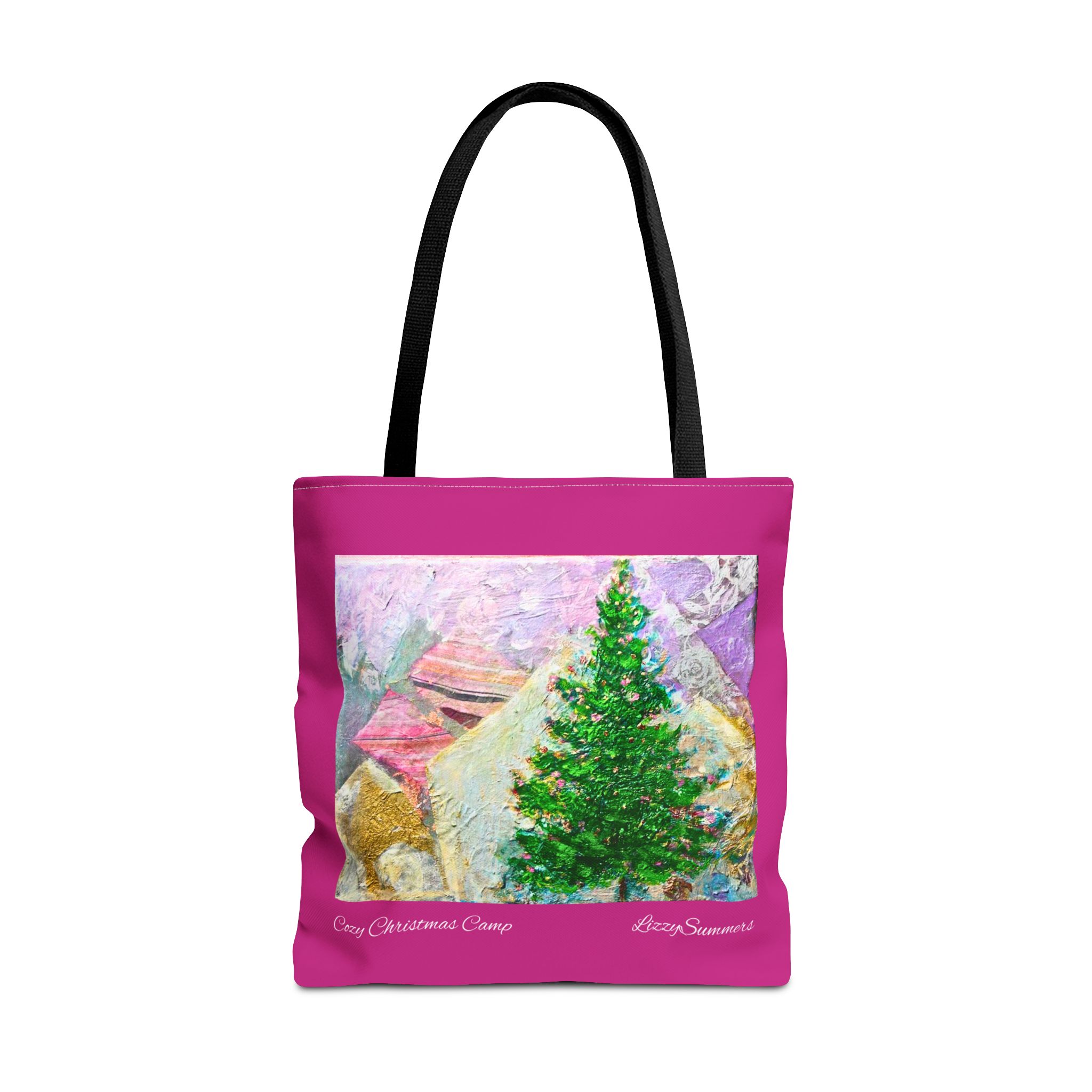 Tree Painting Tote Bag - Nature-Inspired Charm for Nature Lovers and Art Enthusiasts-Pinkbag - Image 9