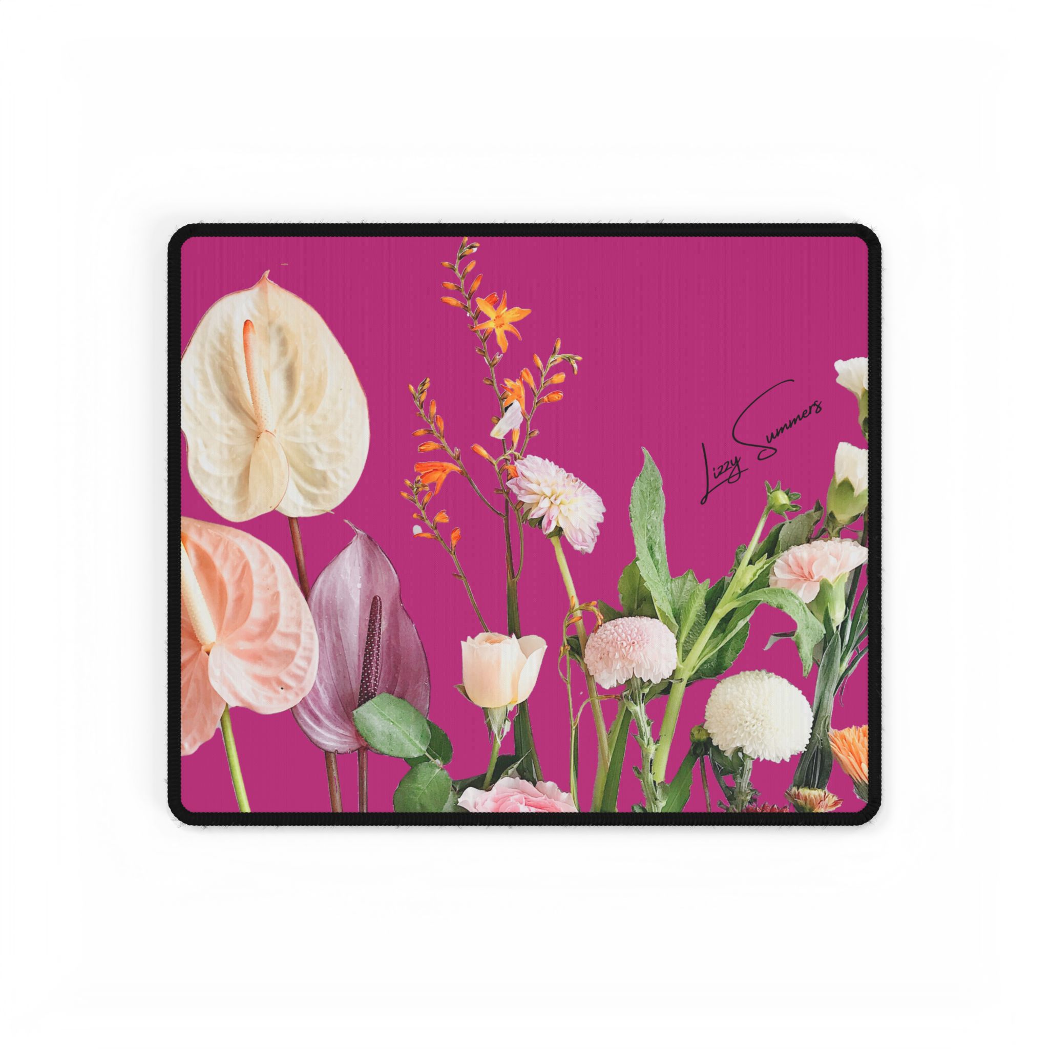 Desk Mat Desk Pad Bouquet Fuscia - Image 5