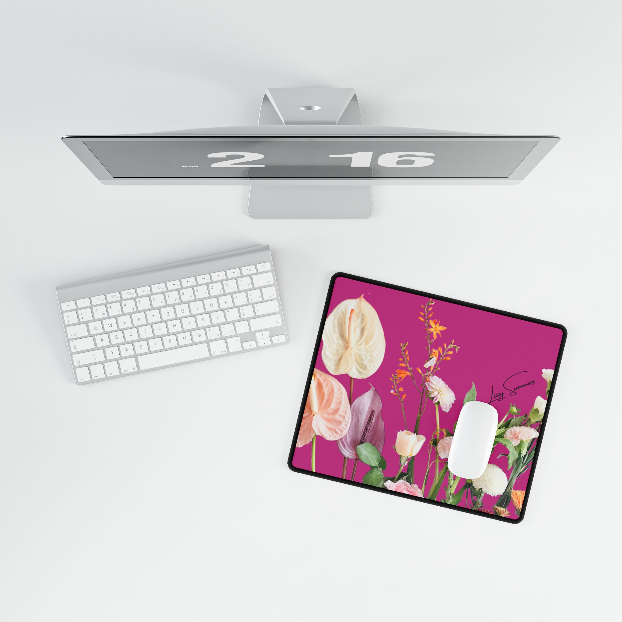Desk Mat Desk Pad Bouquet Fuscia - Image 8