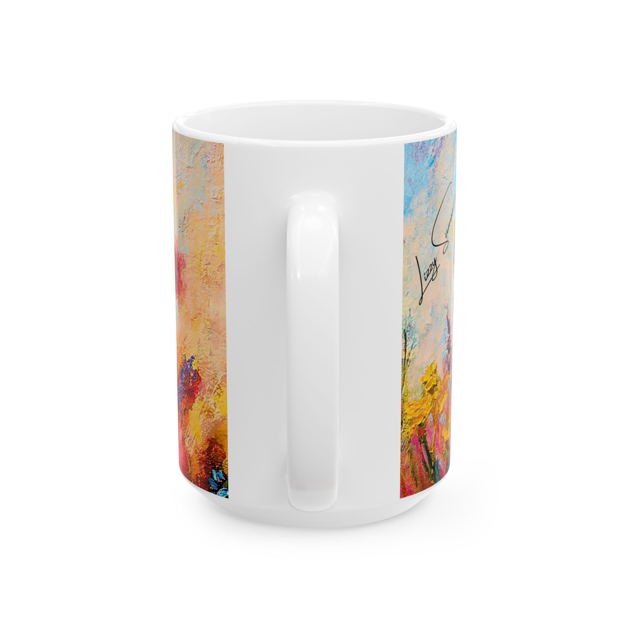Coffee Mug Painted Wildflowers - Image 6