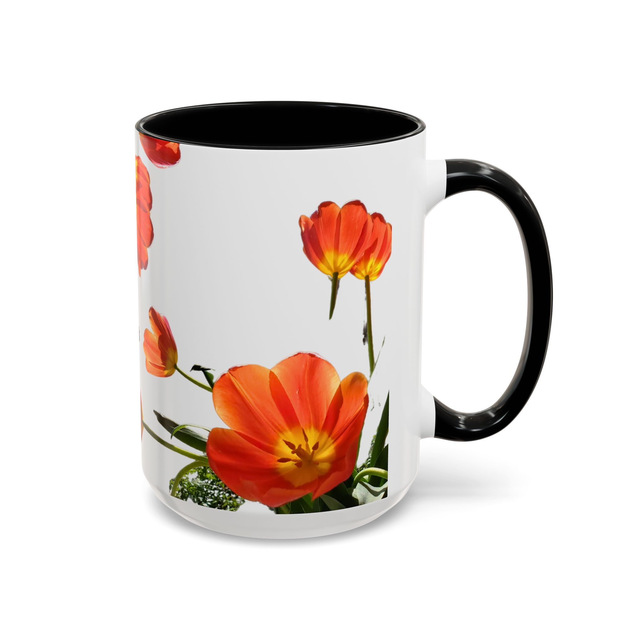 Coffee Mug Orange Tulips - Image 10