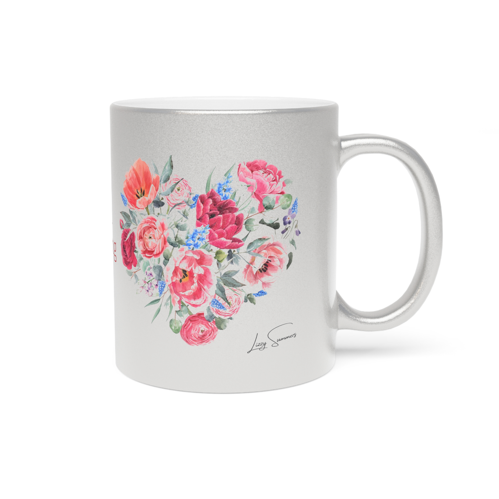 Keep Blooming Metallic Mug (Silver or Gold) - Image 3