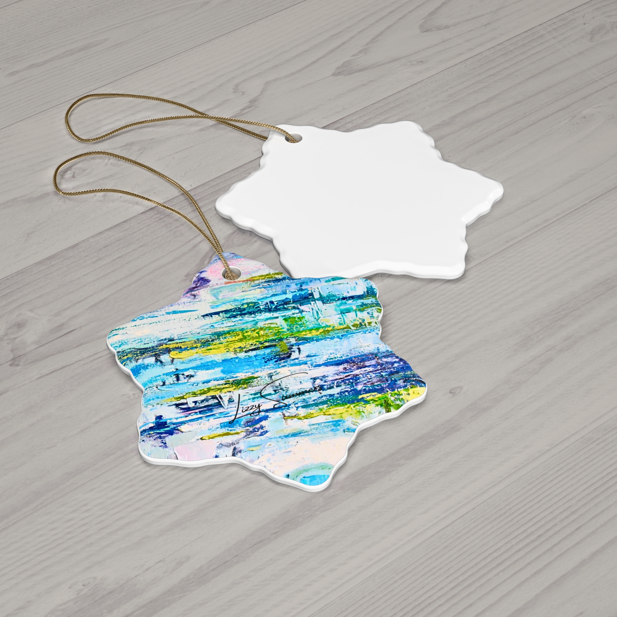 Ornament Blue 4 Shapes - Image 11