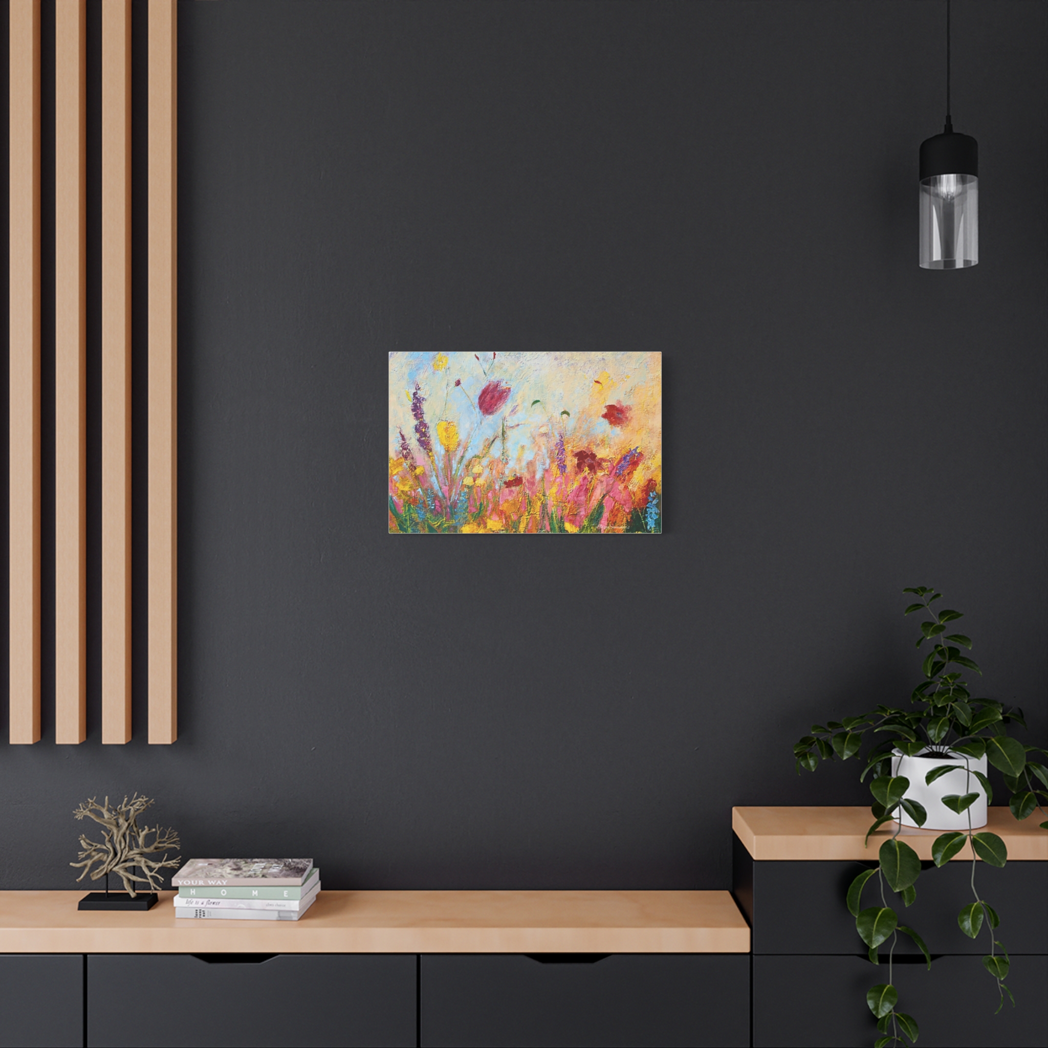 Wildflowers Stretched Canvas Print - Image 8