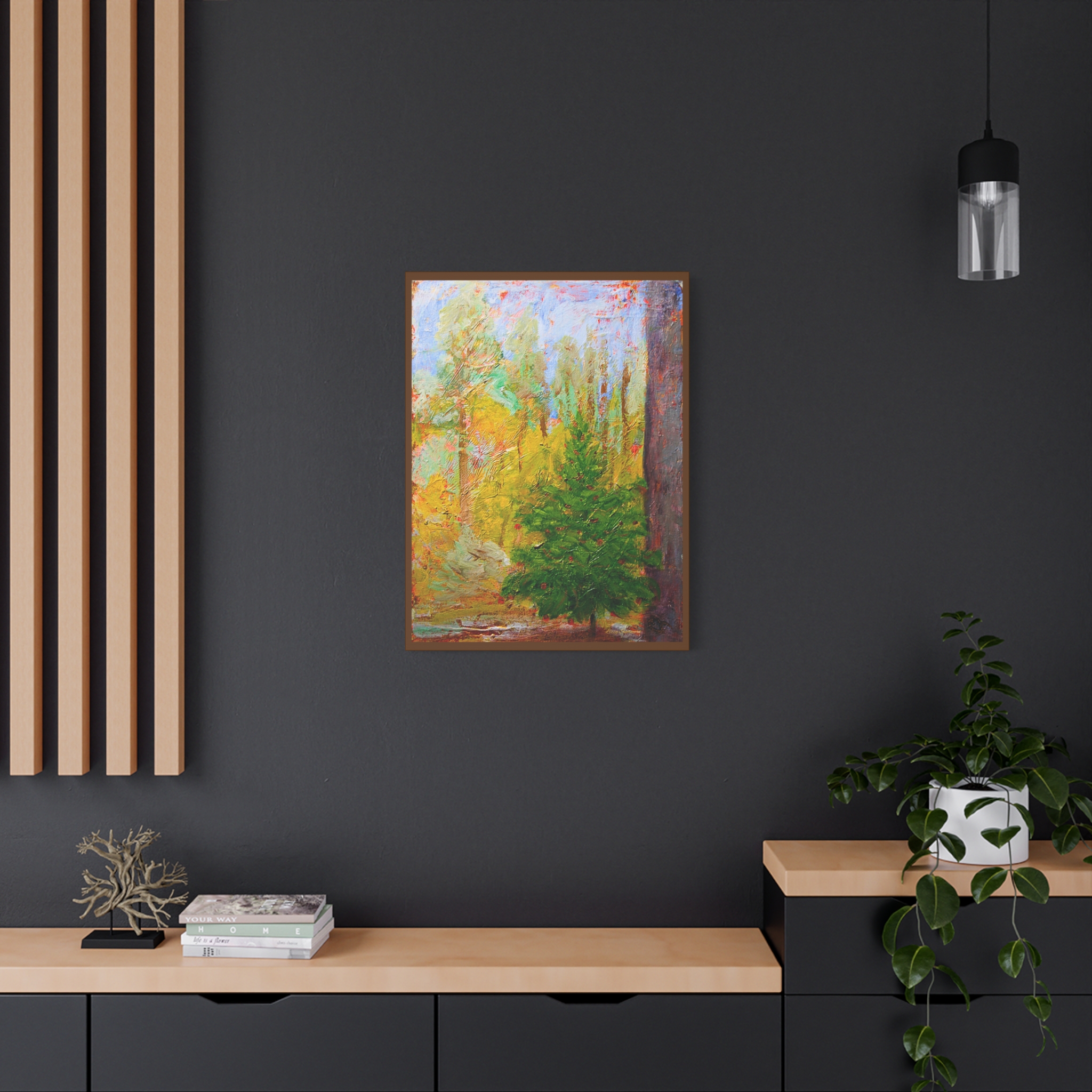 Matte Canvas, Stretched 1.25" Giclee, Small Fir Painting - Image 12