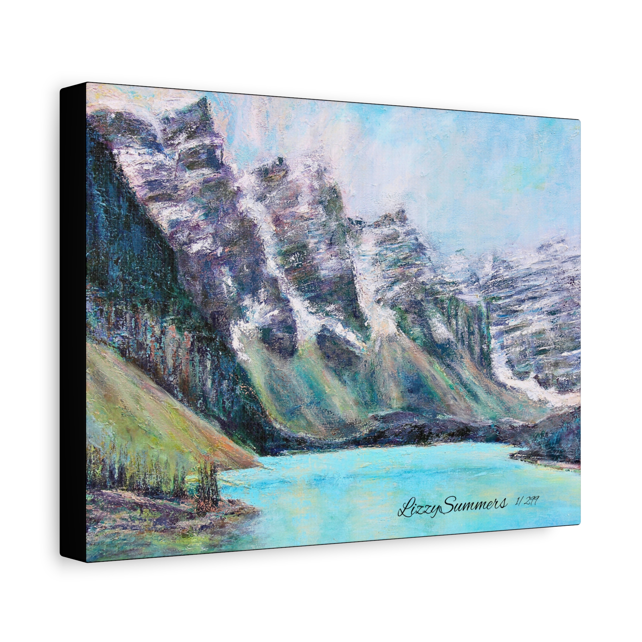 Matte Canvas, Stretched, 1.25" Moraine Lake, Canada - Image 2
