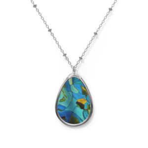 Pendent river muse teal and blue