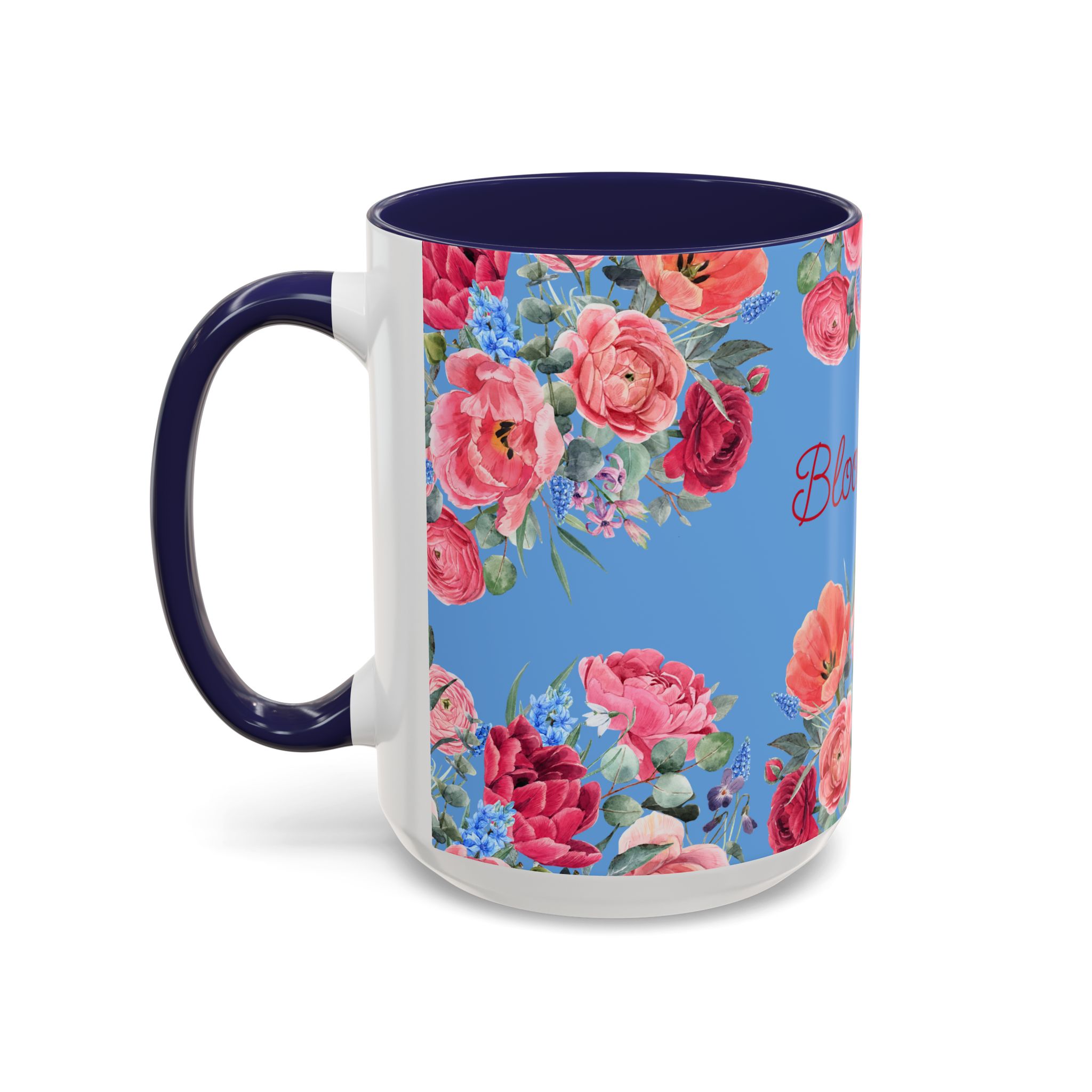Coffee Mug  Bloom Time Blue - Image 15