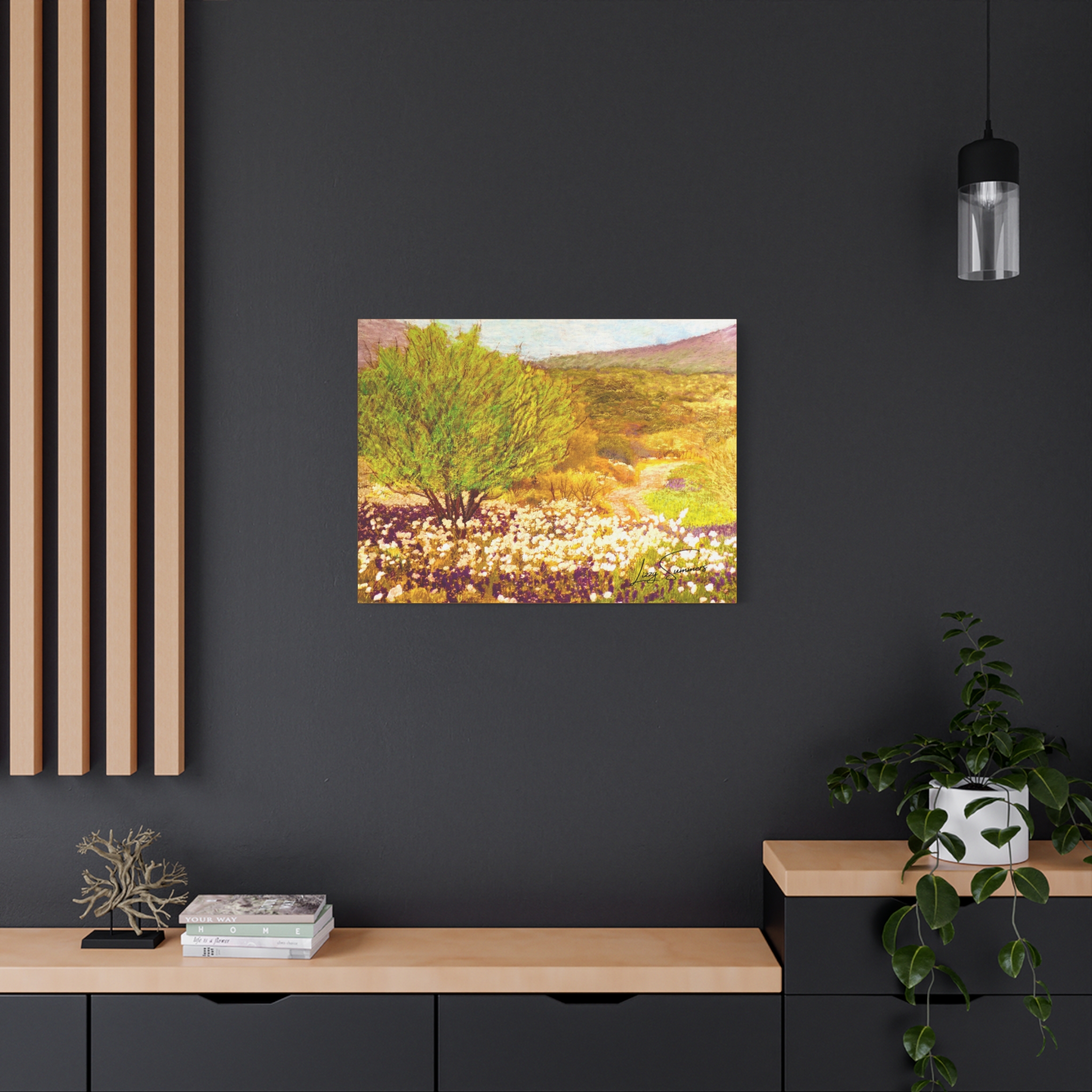 Matte Canvas, Stretched, 1.25" Hill Country pastel - Image 16