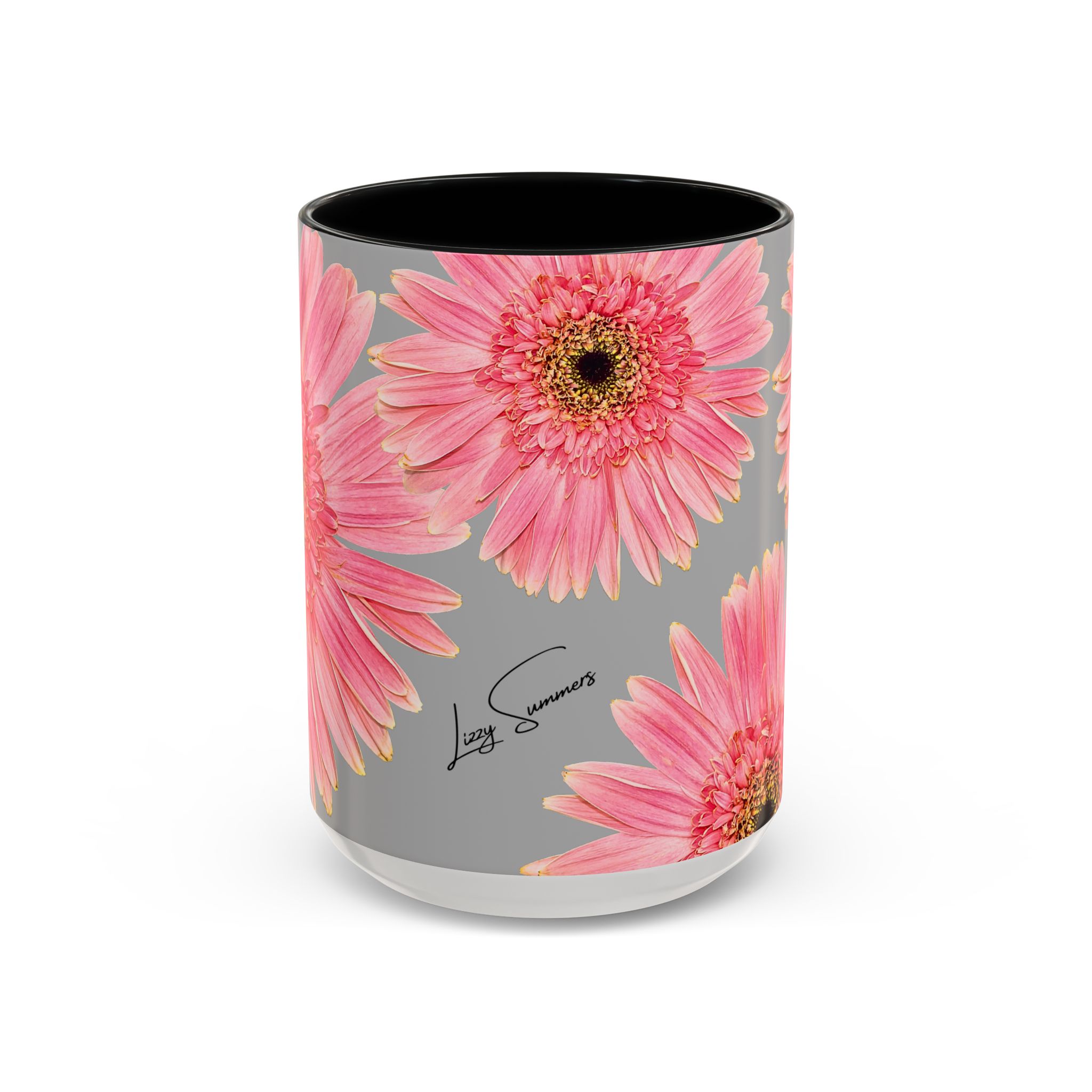 Coffee Mug Pink Flower - Image 9