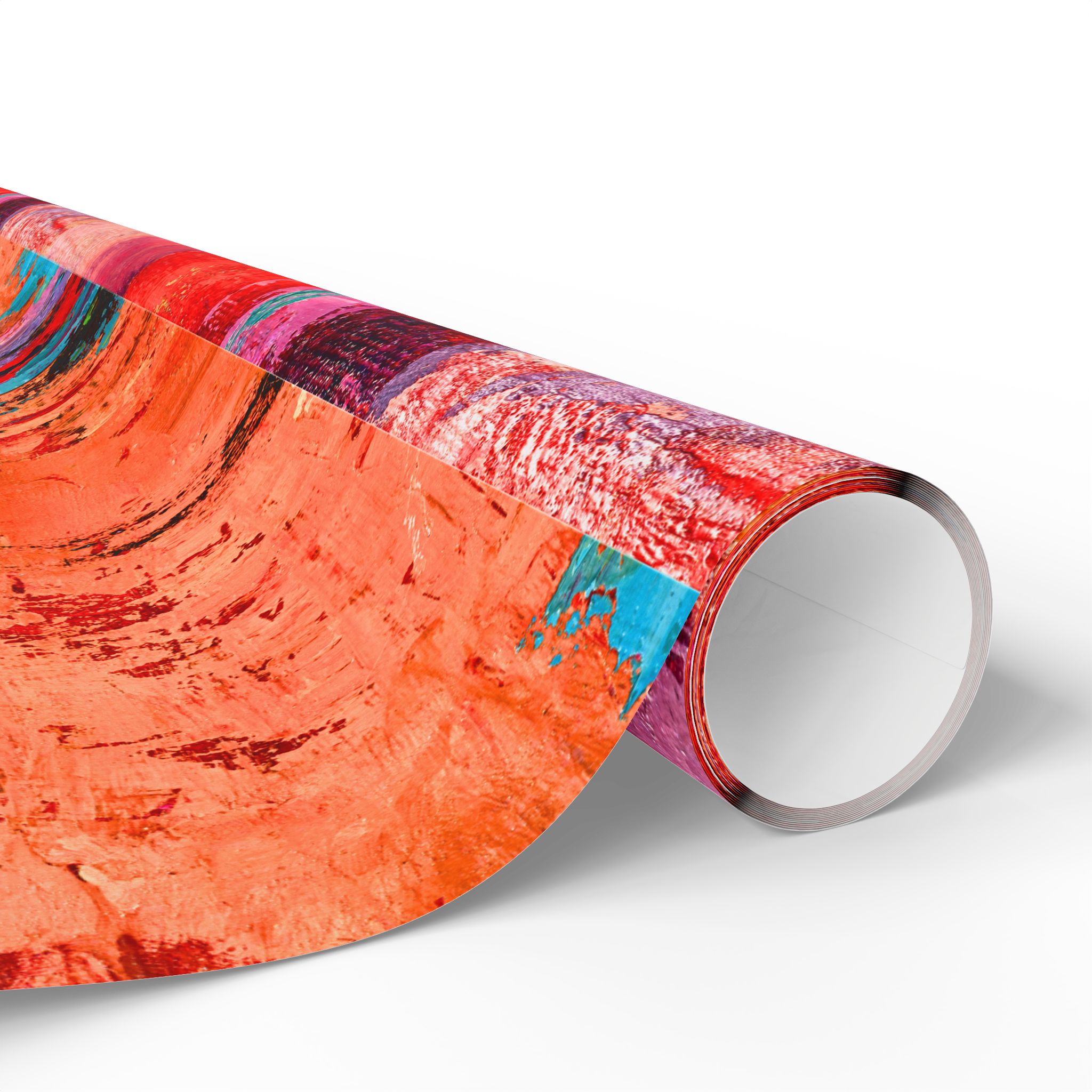 Wrapping Paper Warm Orange and Red Abstract - Image 10