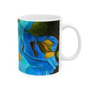 Coffee Mug River Muse Teal and Blue