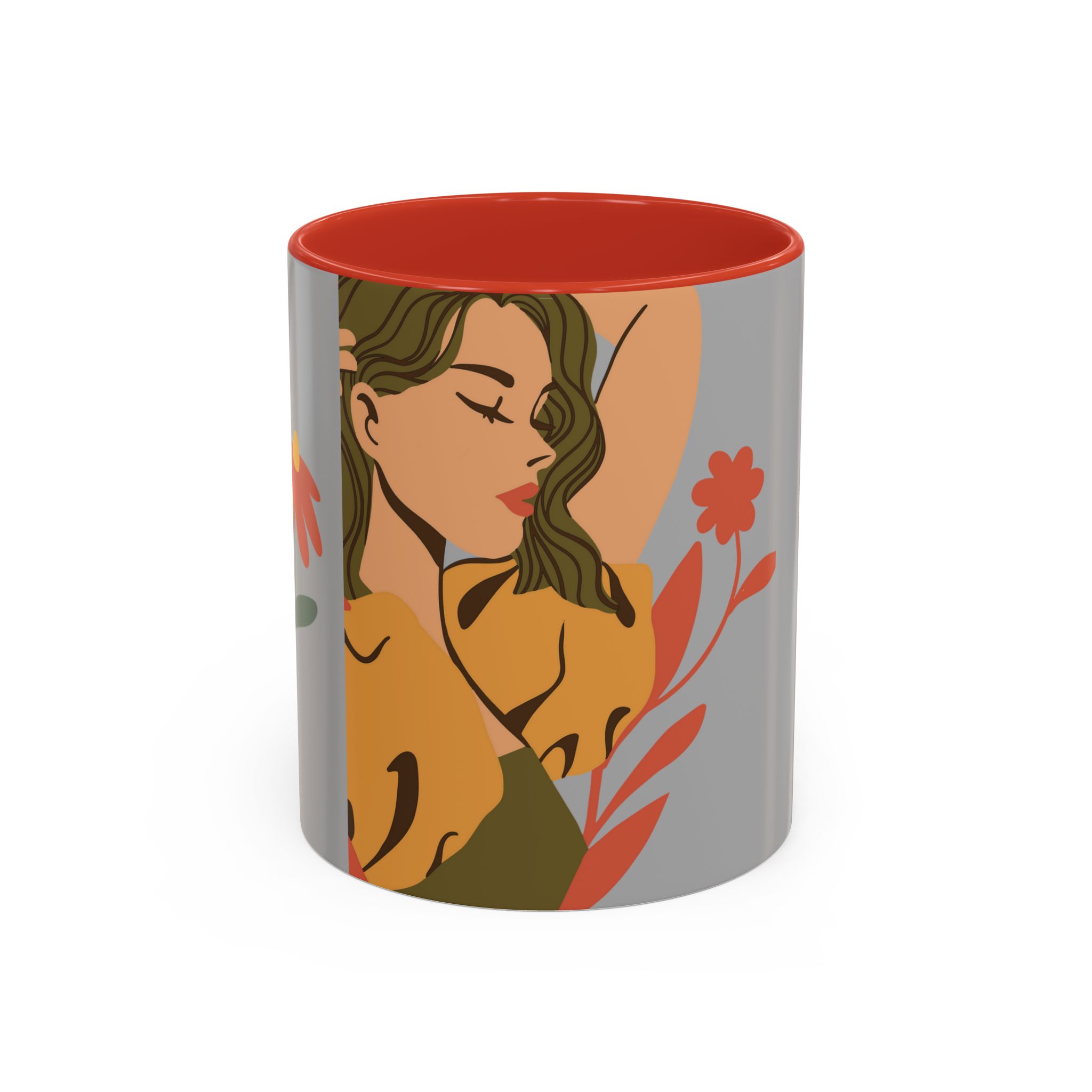 Coffee Mug Lady Reflecting on Gre - Image 9