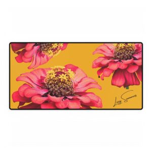 Desk Pad Desk Mat Zinnia Yellow