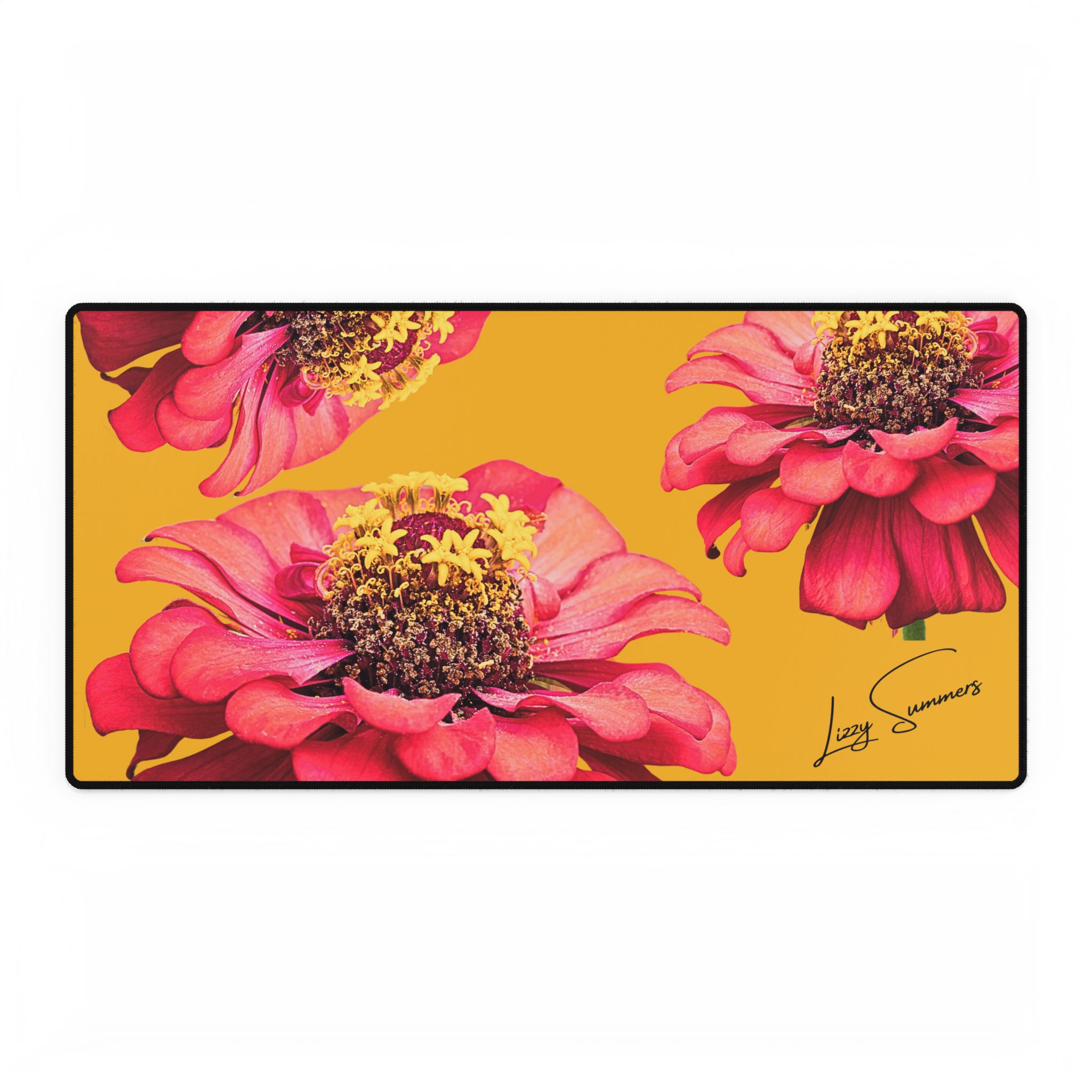 Desk Pad Desk Mat Zinnia Yellow