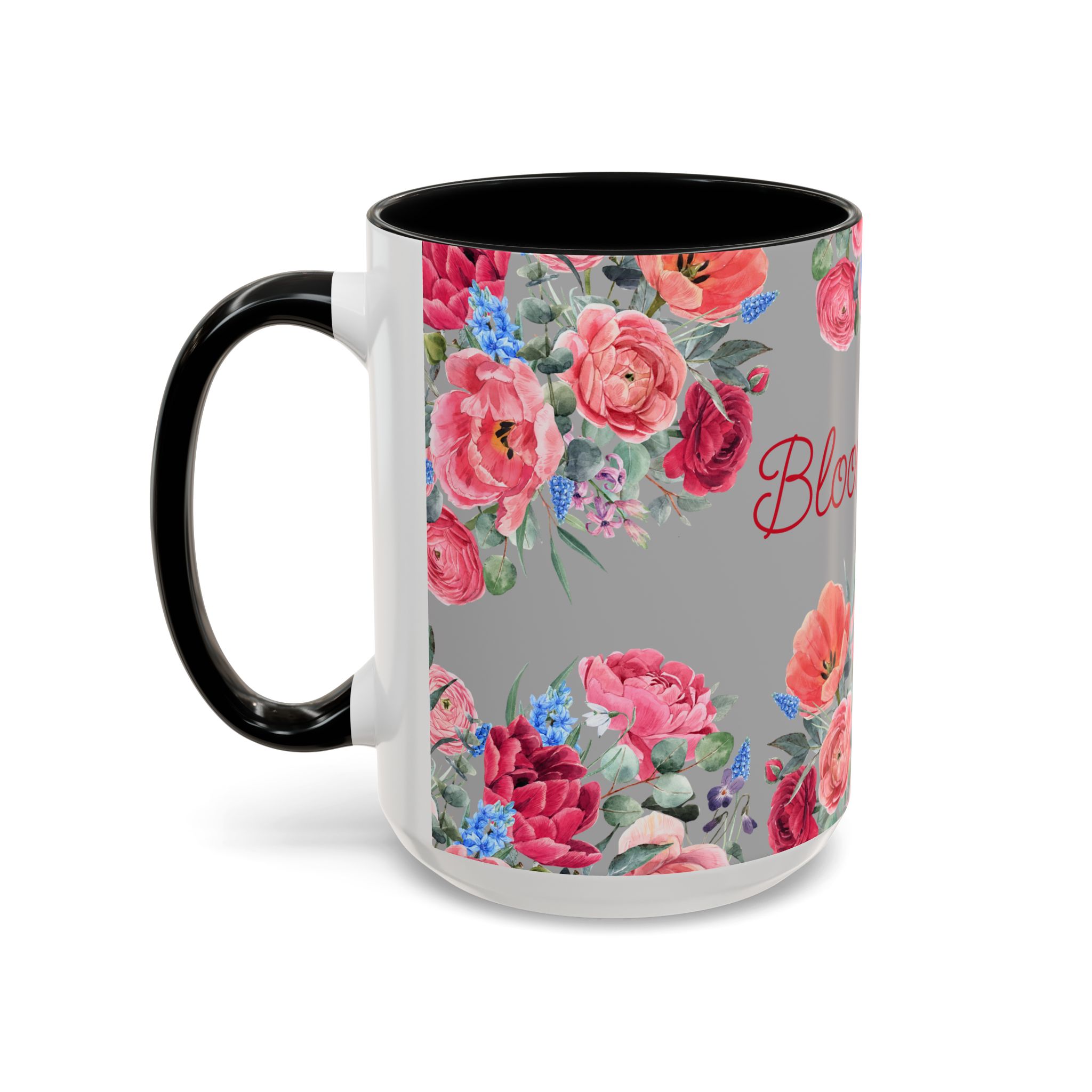 Bloom Time Grey Accent Coffee Mug - Image 15