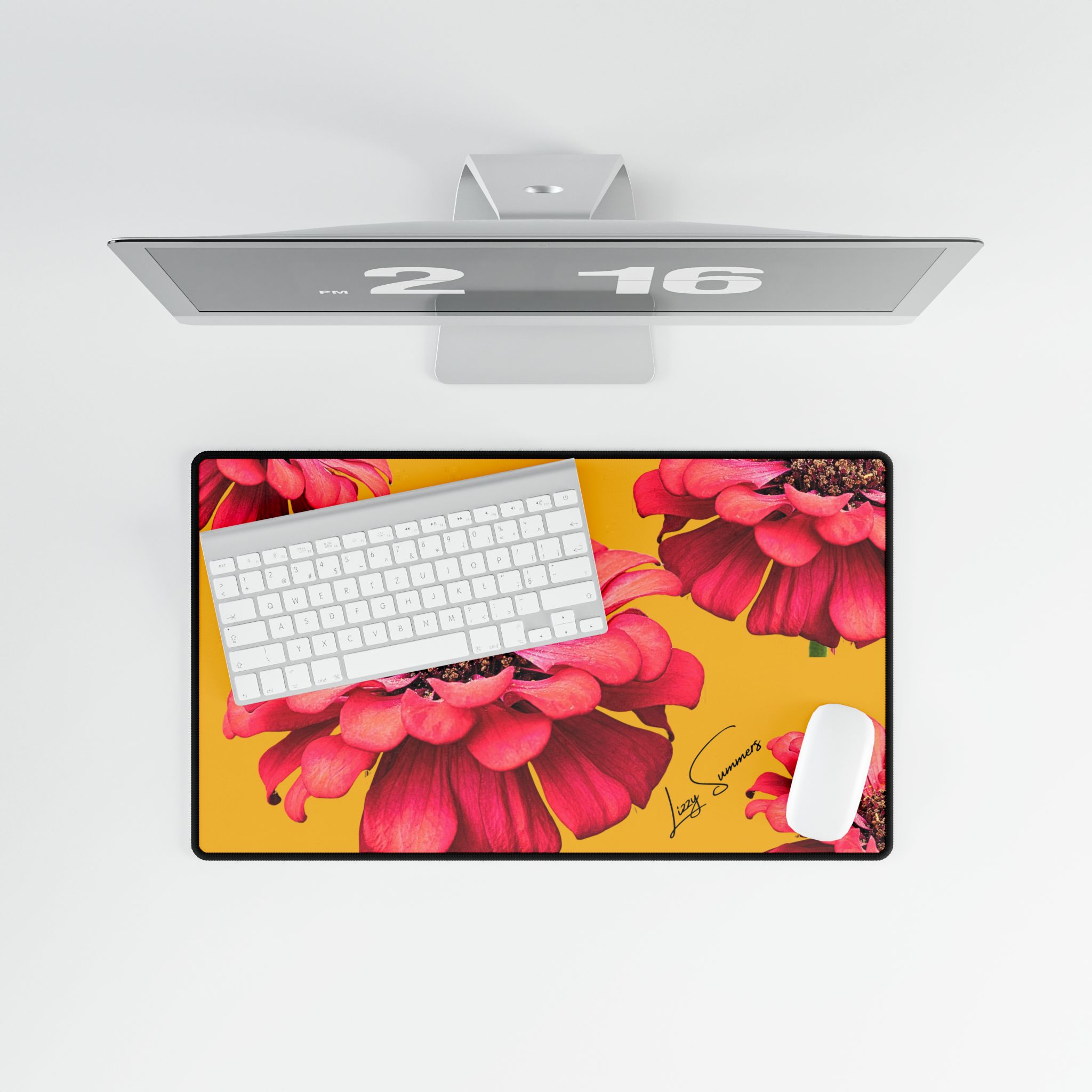 Desk Pad Desk Mat Zinnia Yellow - Image 12