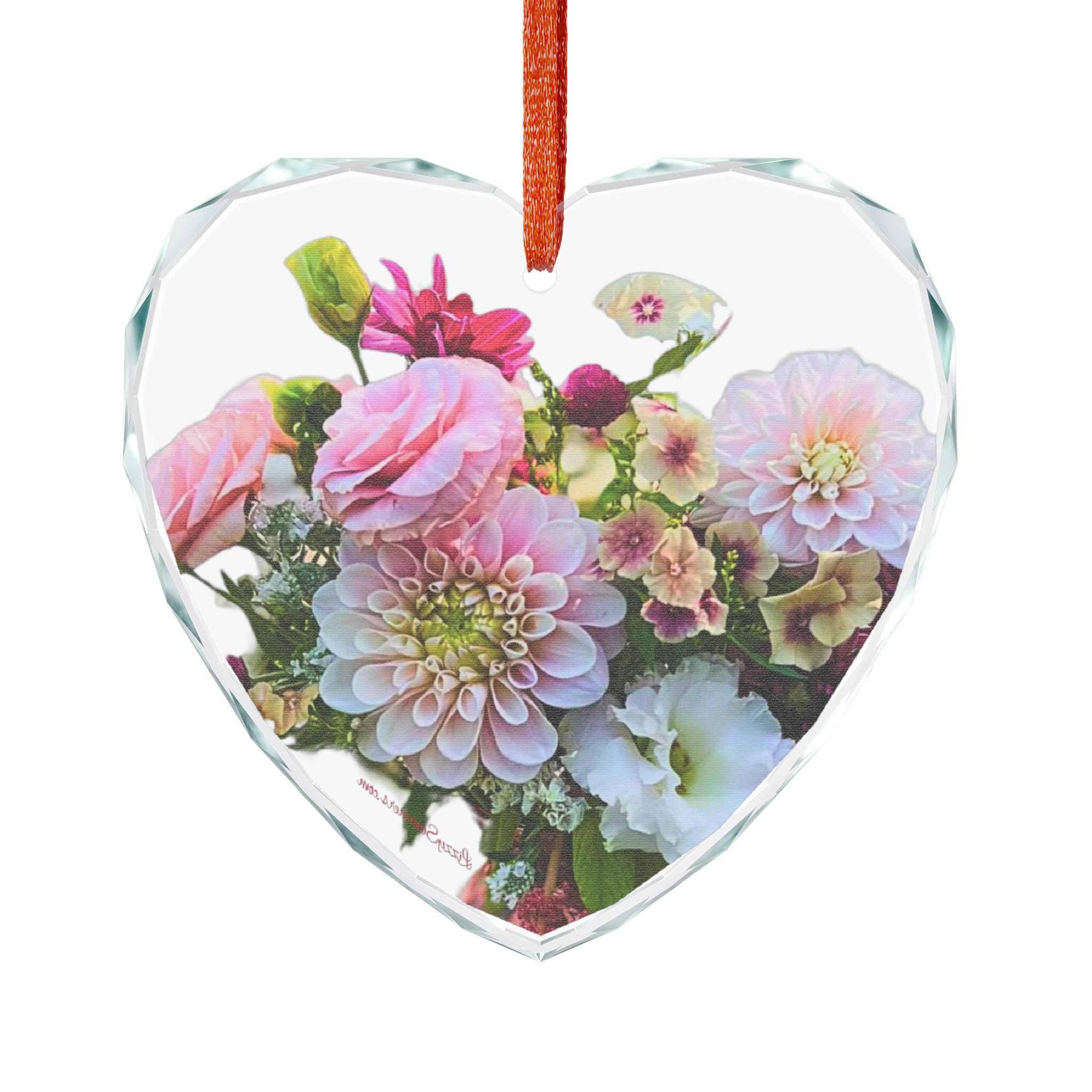 Glass Ornament Flower Bouquet - Image 2