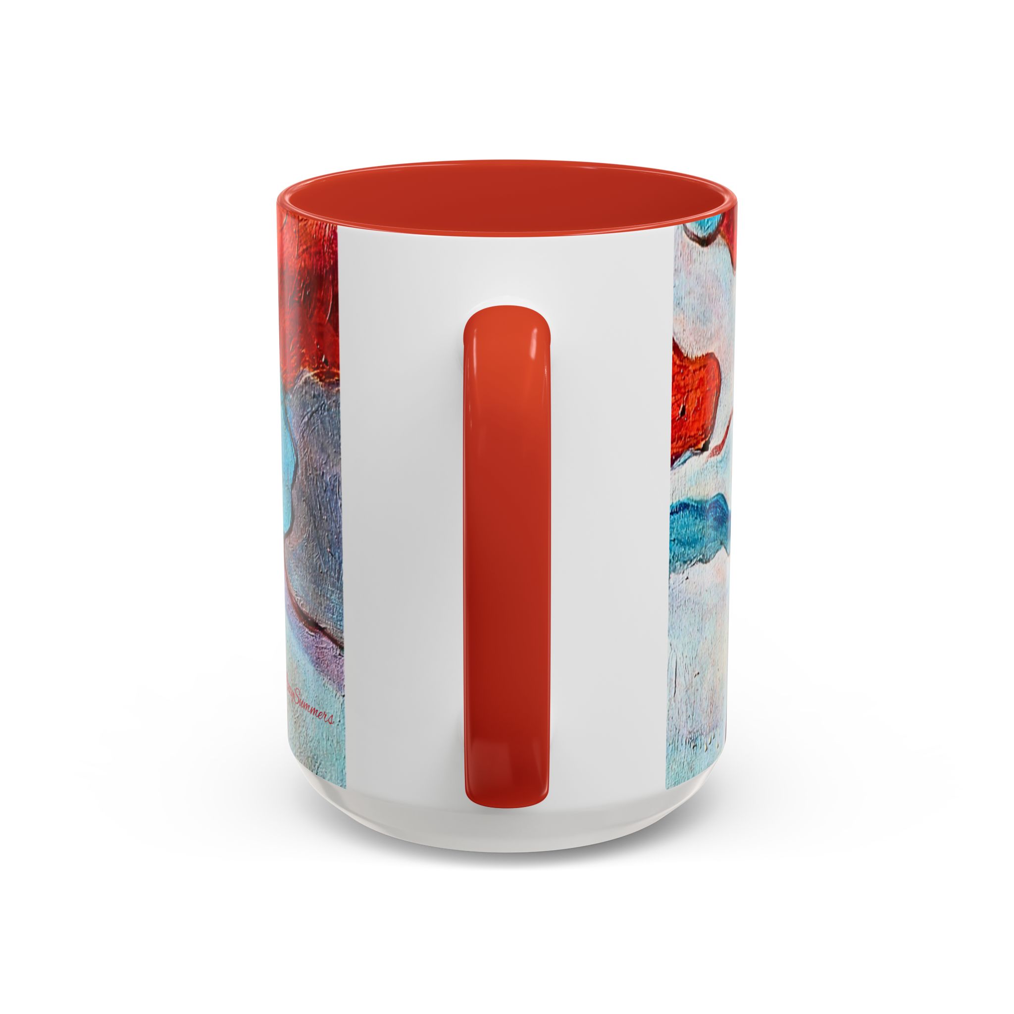 Coffee Mug Red leaves floating - Image 8