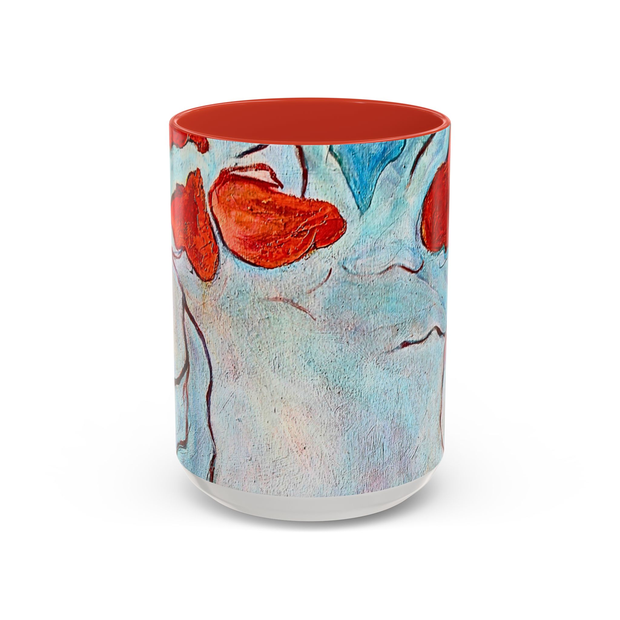 Coffee Mug Red leaves floating - Image 5