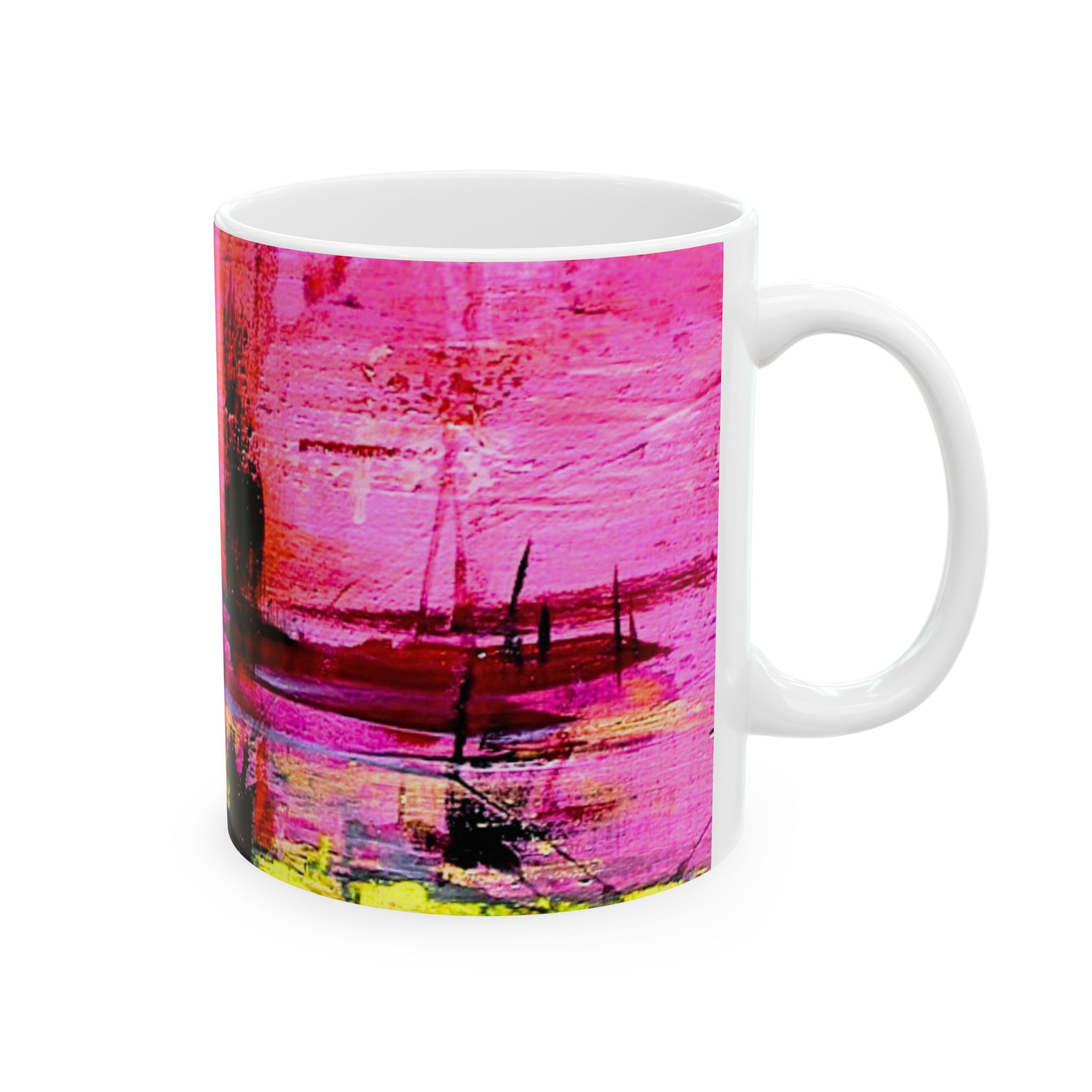 Coffee Mug Hot Pink - Image 4