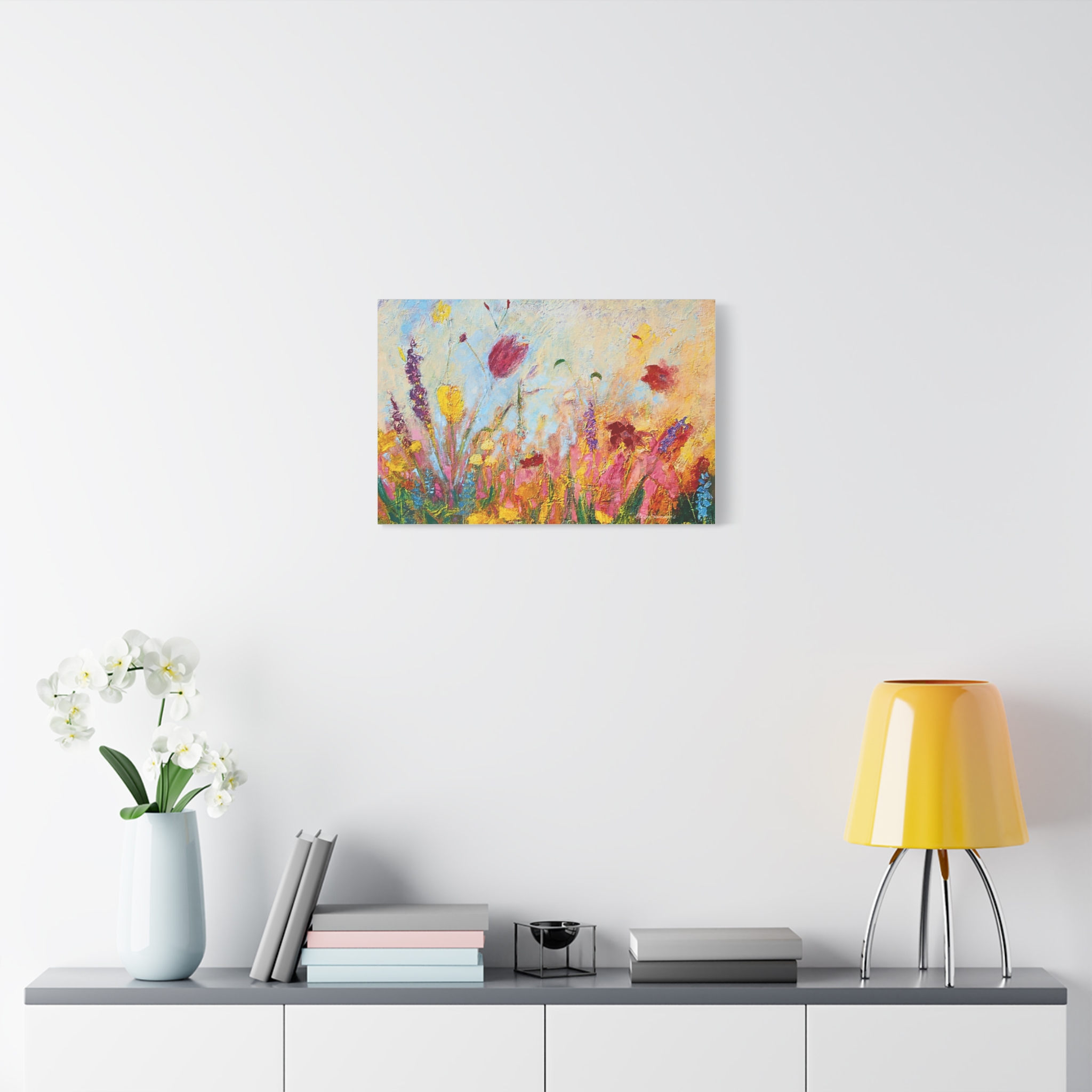 Wildflowers Stretched Canvas Print - Image 7