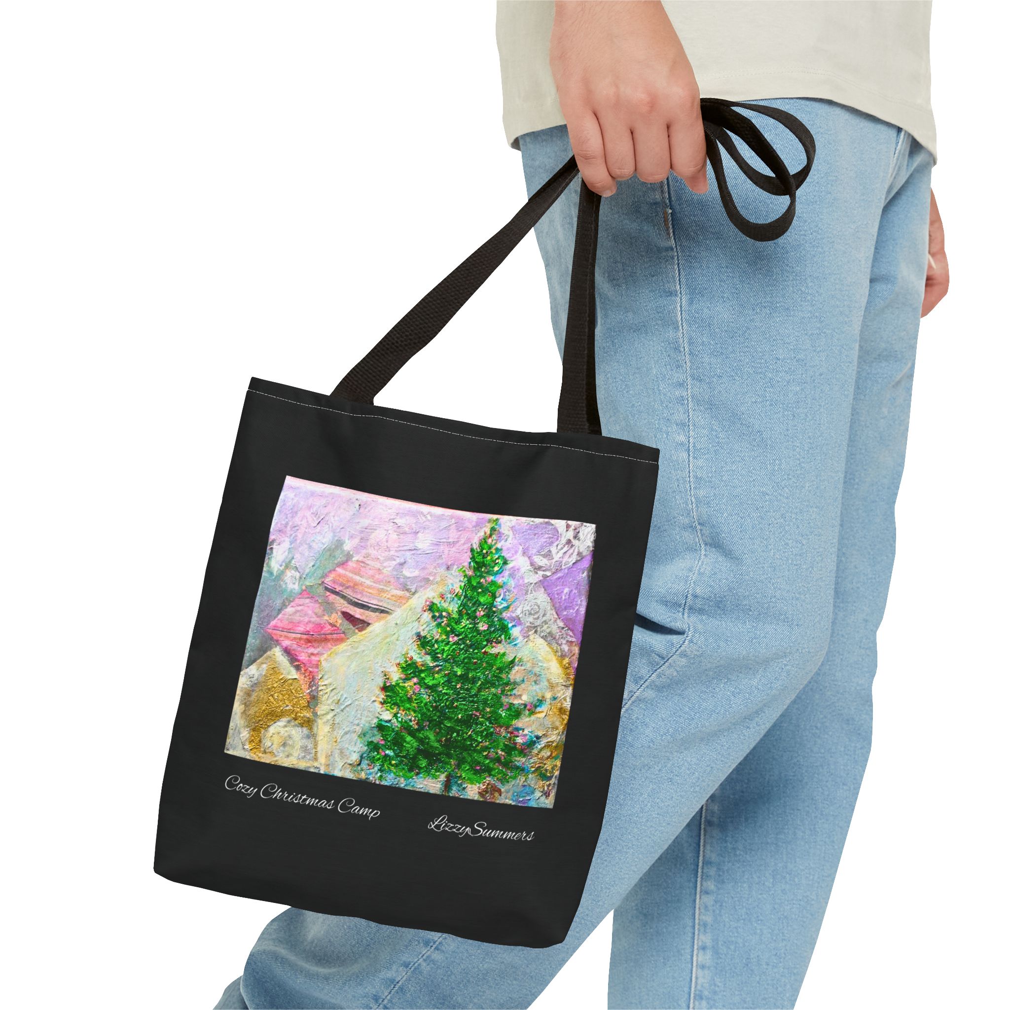 Tree Painting Tote Bag - Nature-Inspired Charm for Nature Lovers and Art Enthusiasts - Image 3
