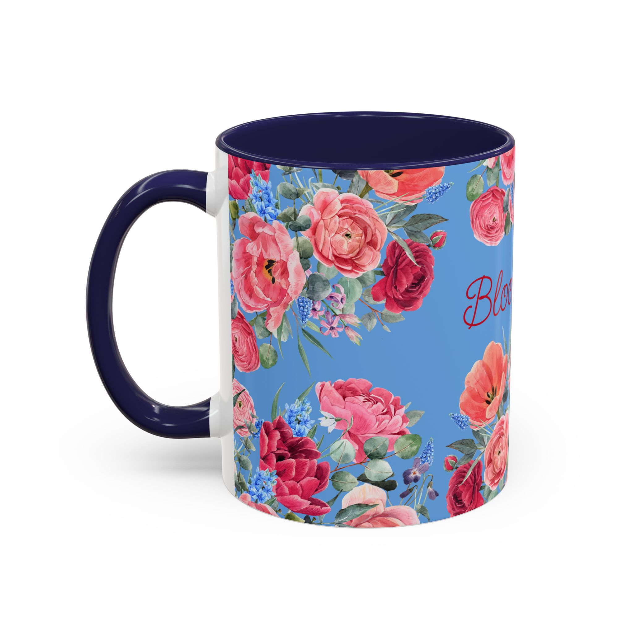 Coffee Mug  Bloom Time Blue - Image 3