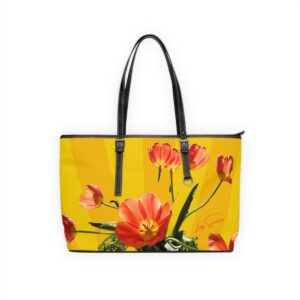 Tulip on Yellow Shoulder Bag