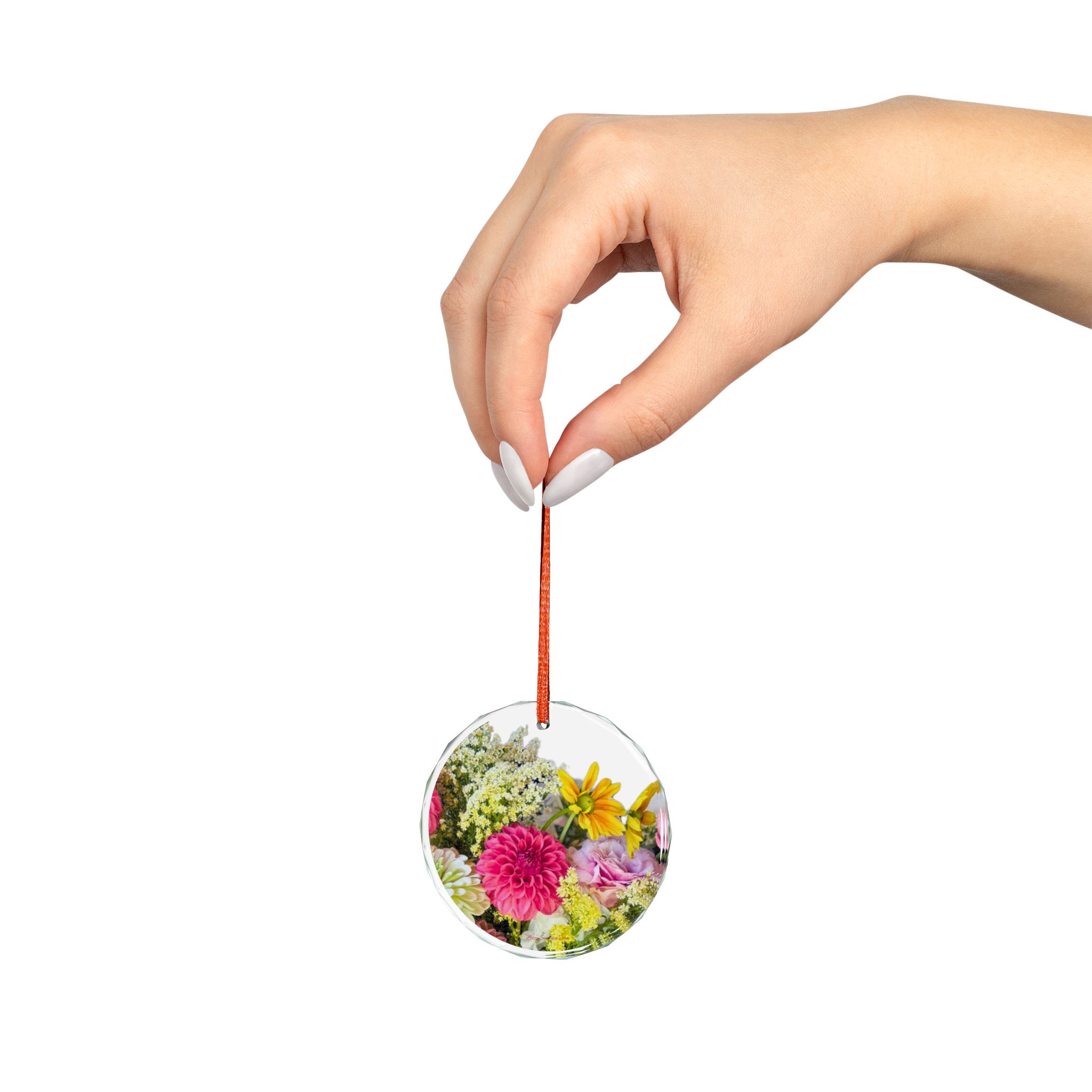 Glass Ornament Flower Bouquet #4 - Image 8