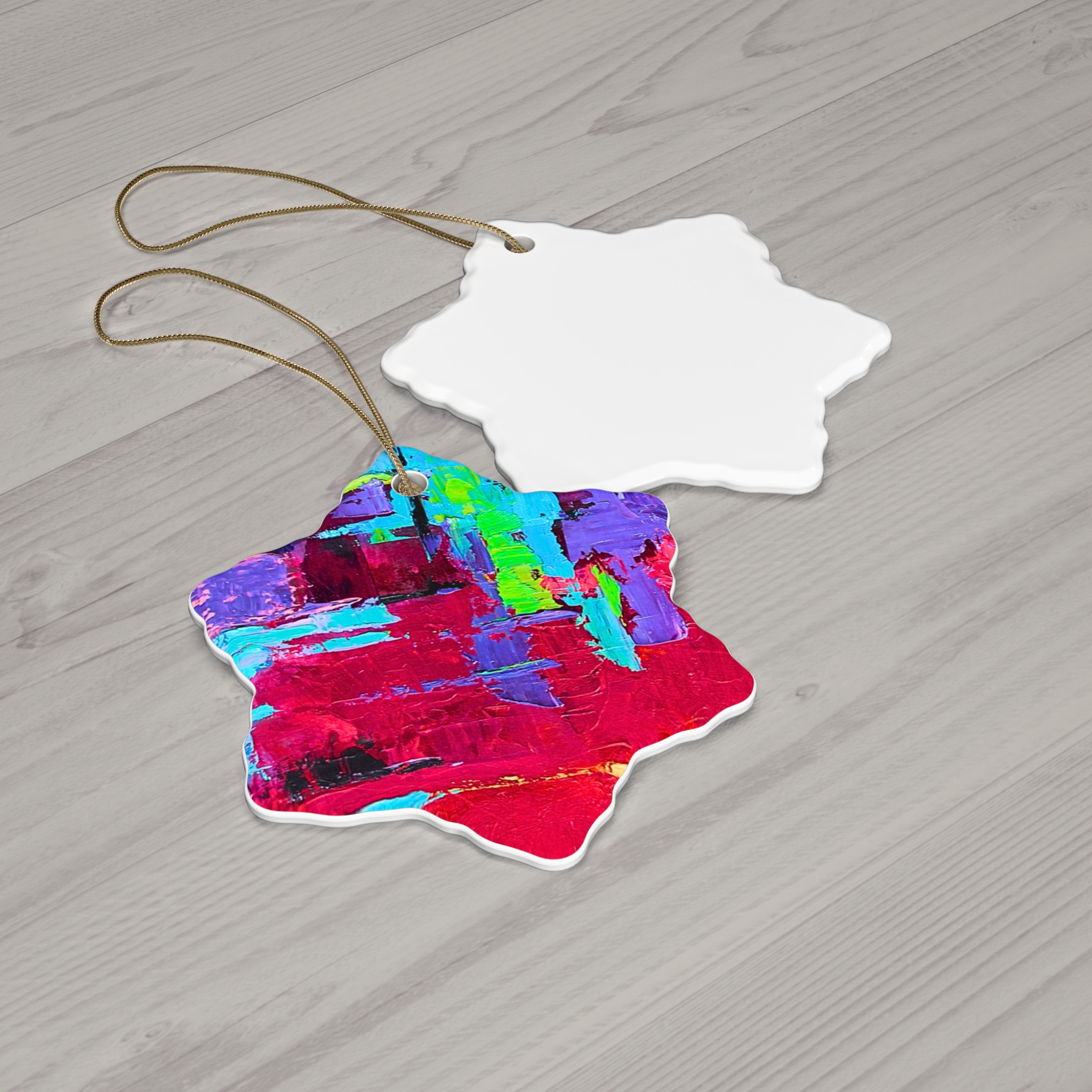 Ornament, Red 4 Shapes - Image 11