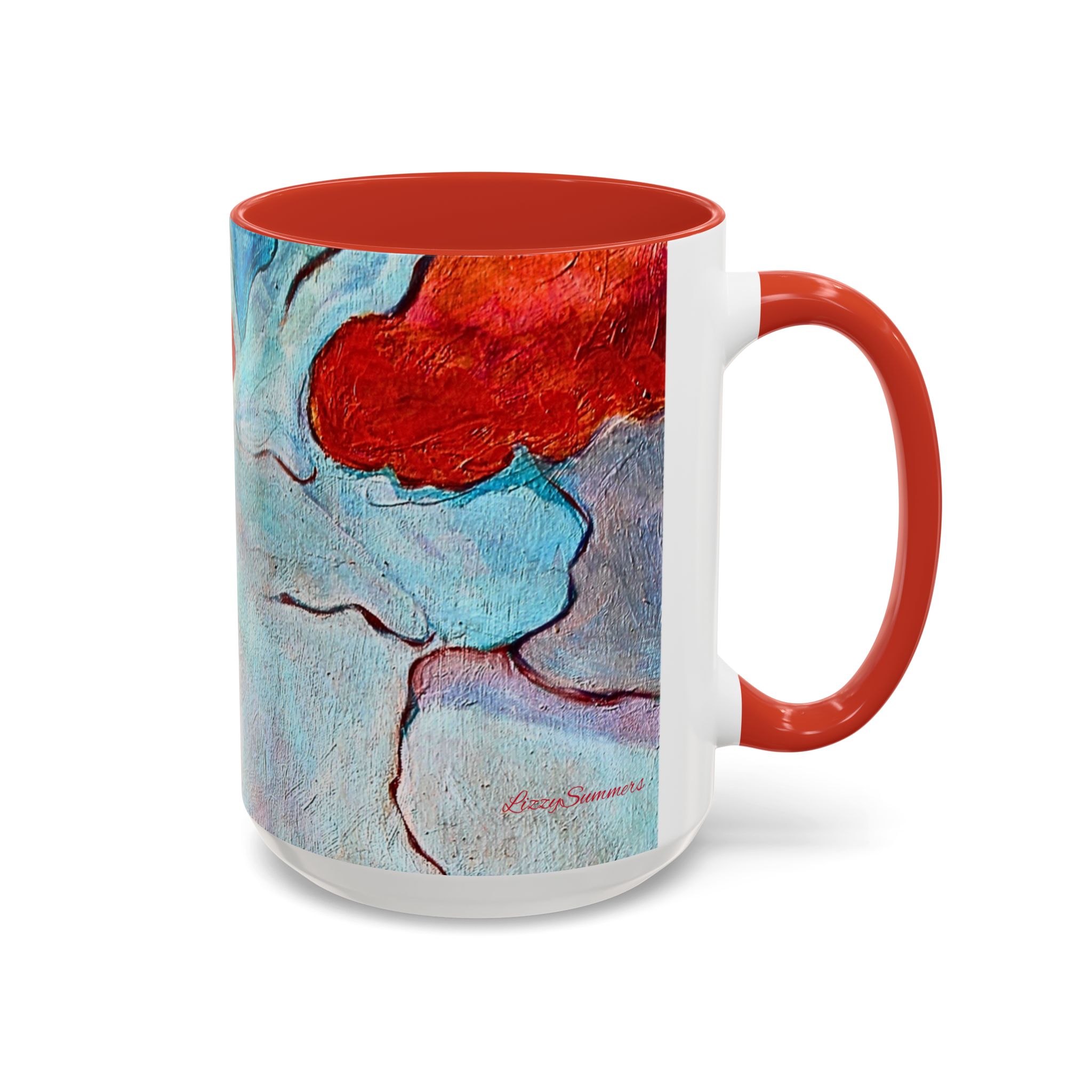 Coffee Mug Red leaves floating - Image 6