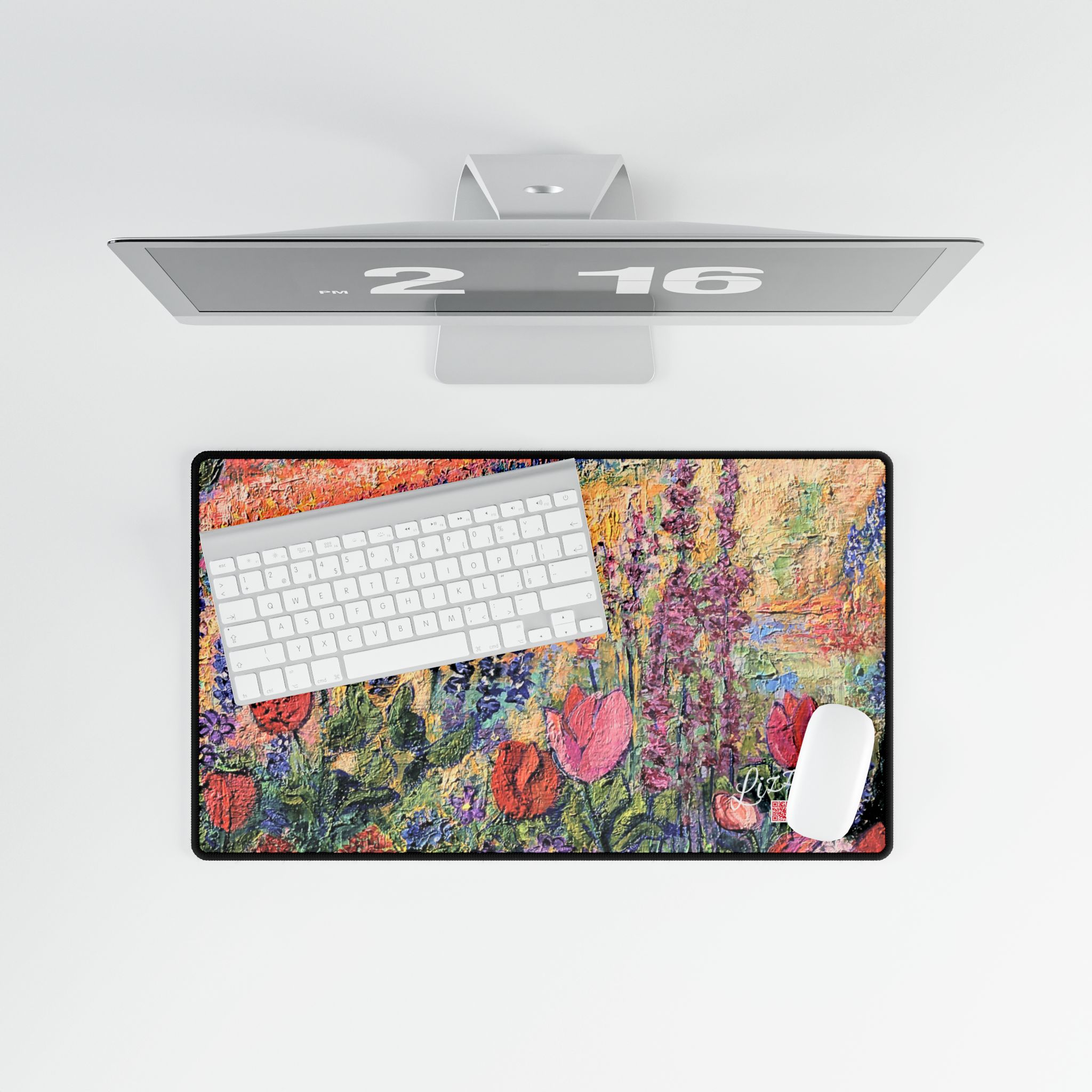 Red Painted Tulip Desk Mat - Image 12