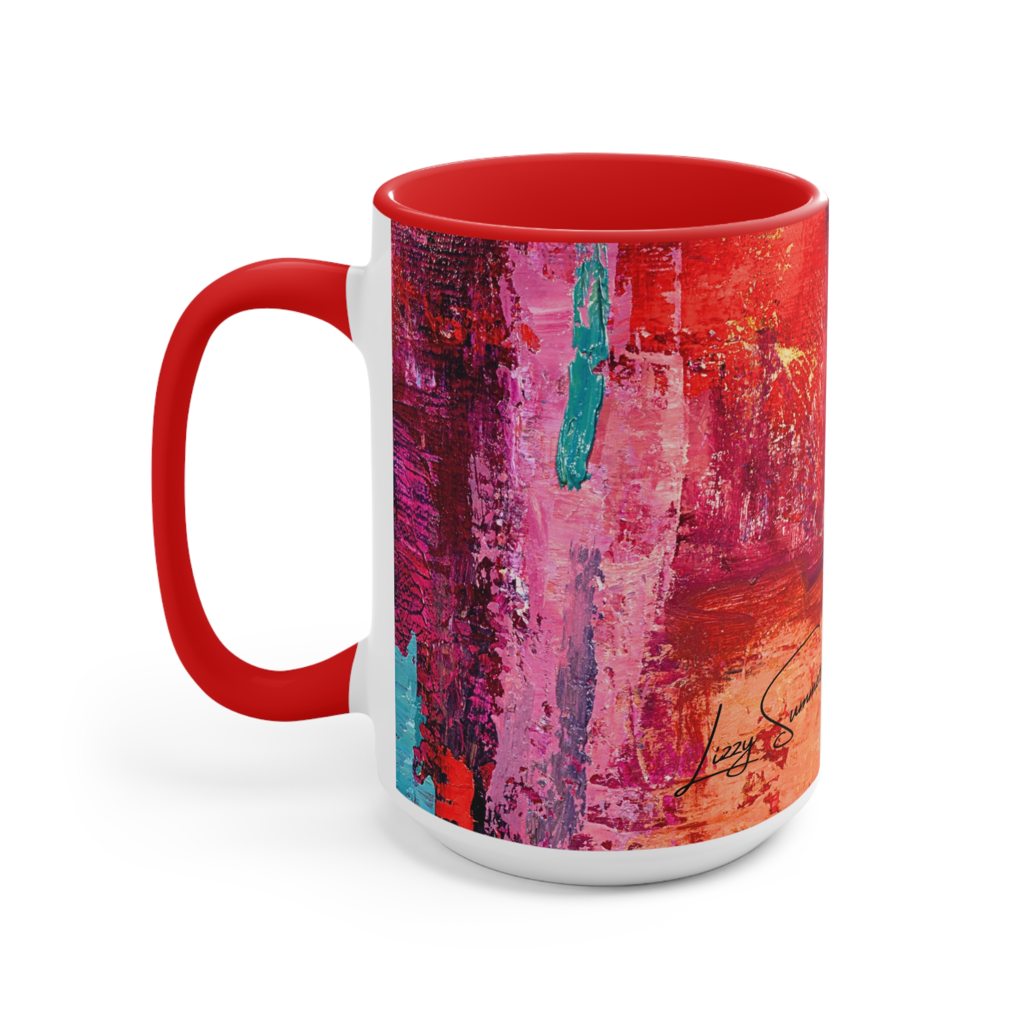 Warm Orange and Red Coffee Mug - Image 14