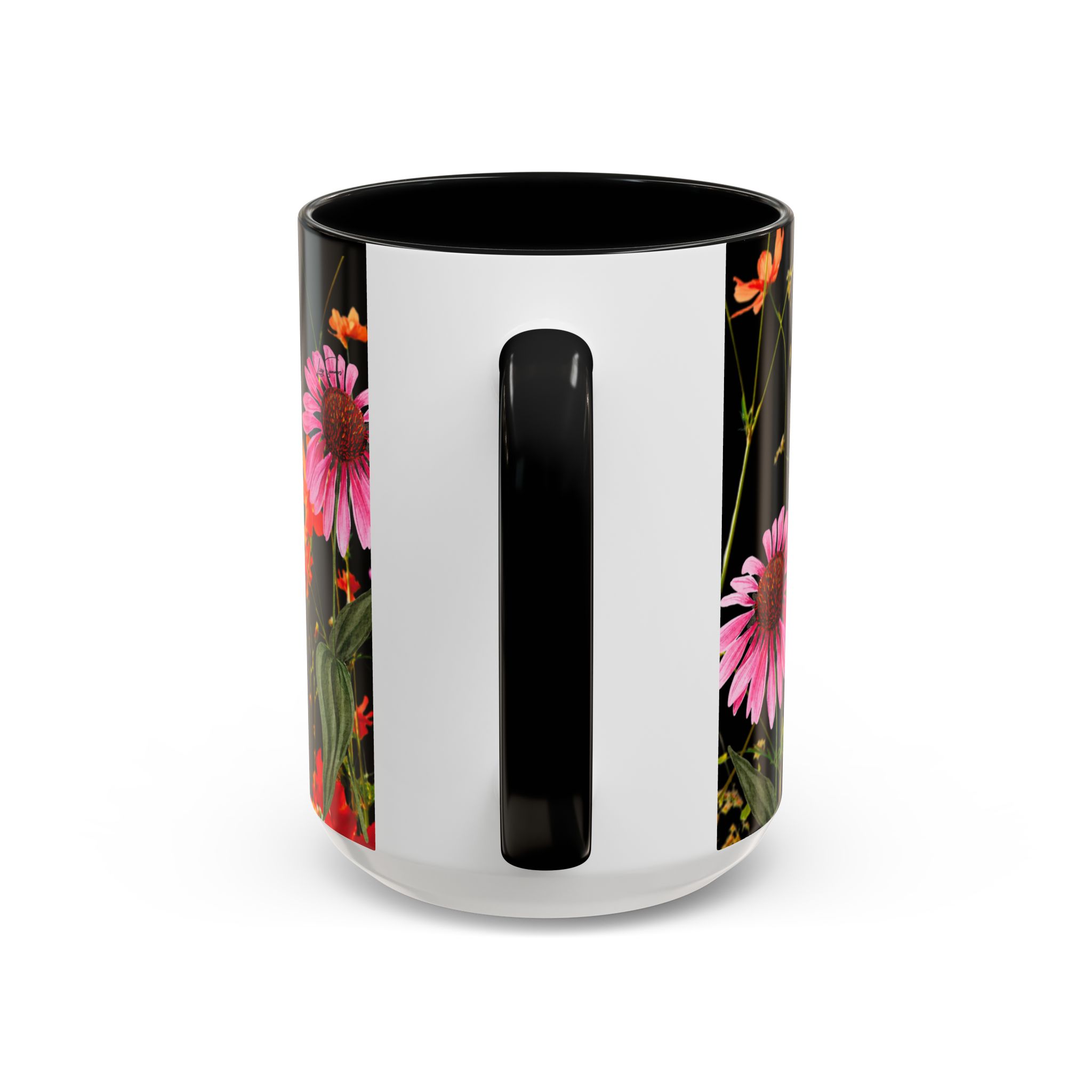 Coffee Mug Wildflowers on Black - Image 8