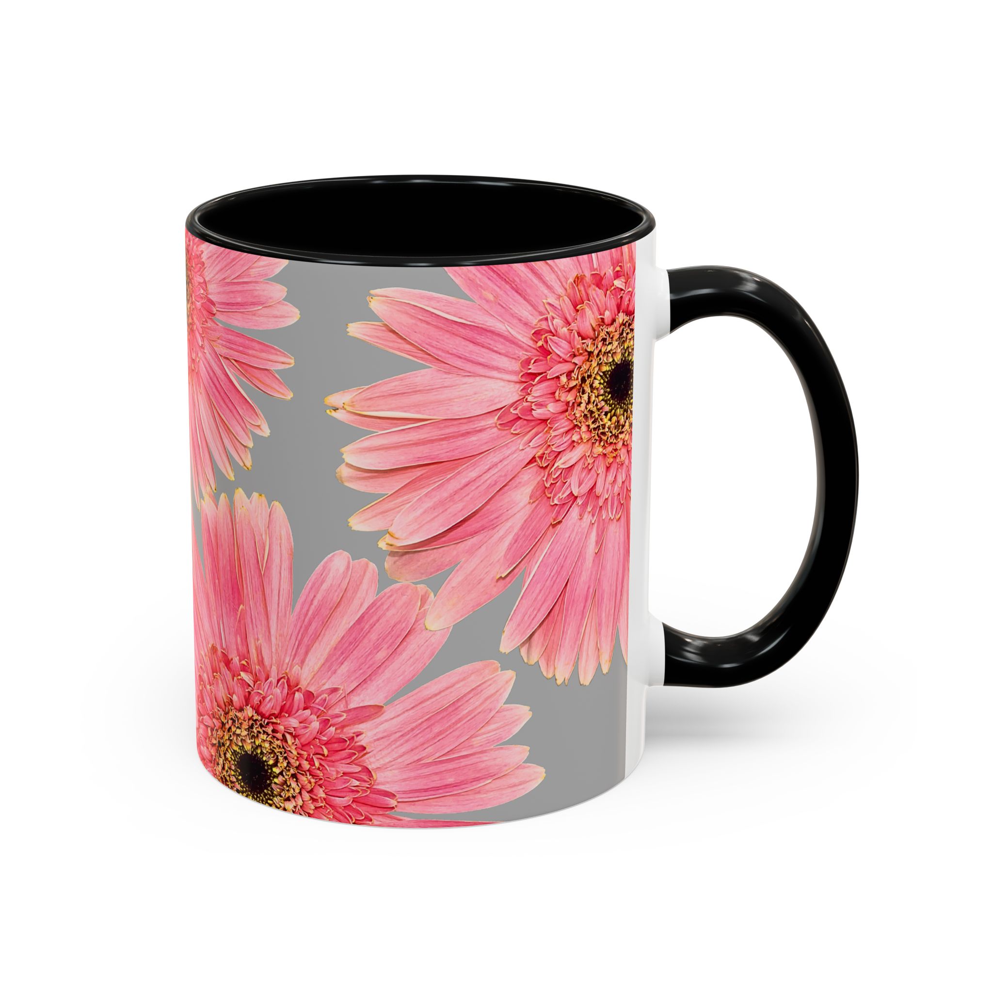 Coffee Mug Pink Flower - Image 3