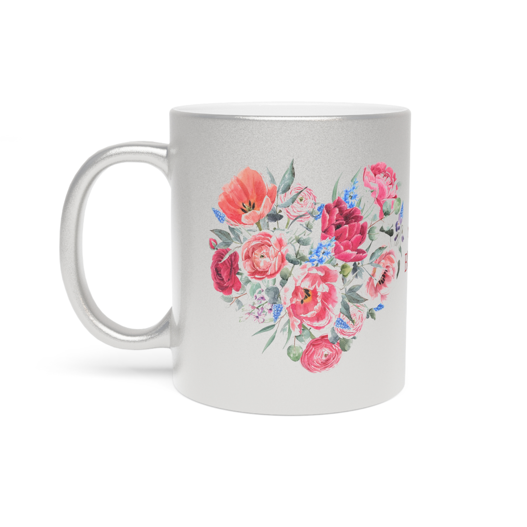 Keep Blooming Metallic Mug (Silver or Gold) - Image 2