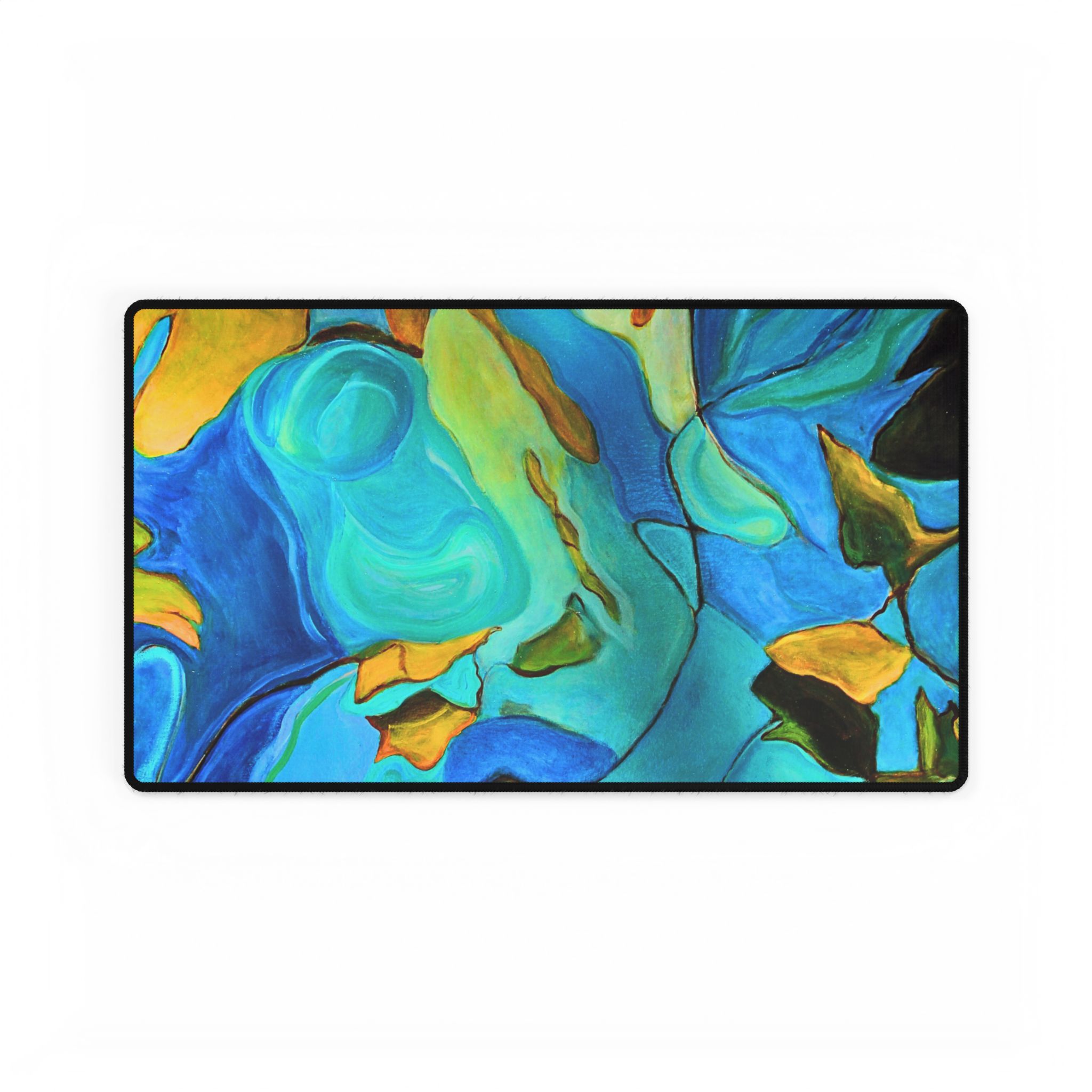 Desk Mat Nature Muse in Teal and Green - Image 9
